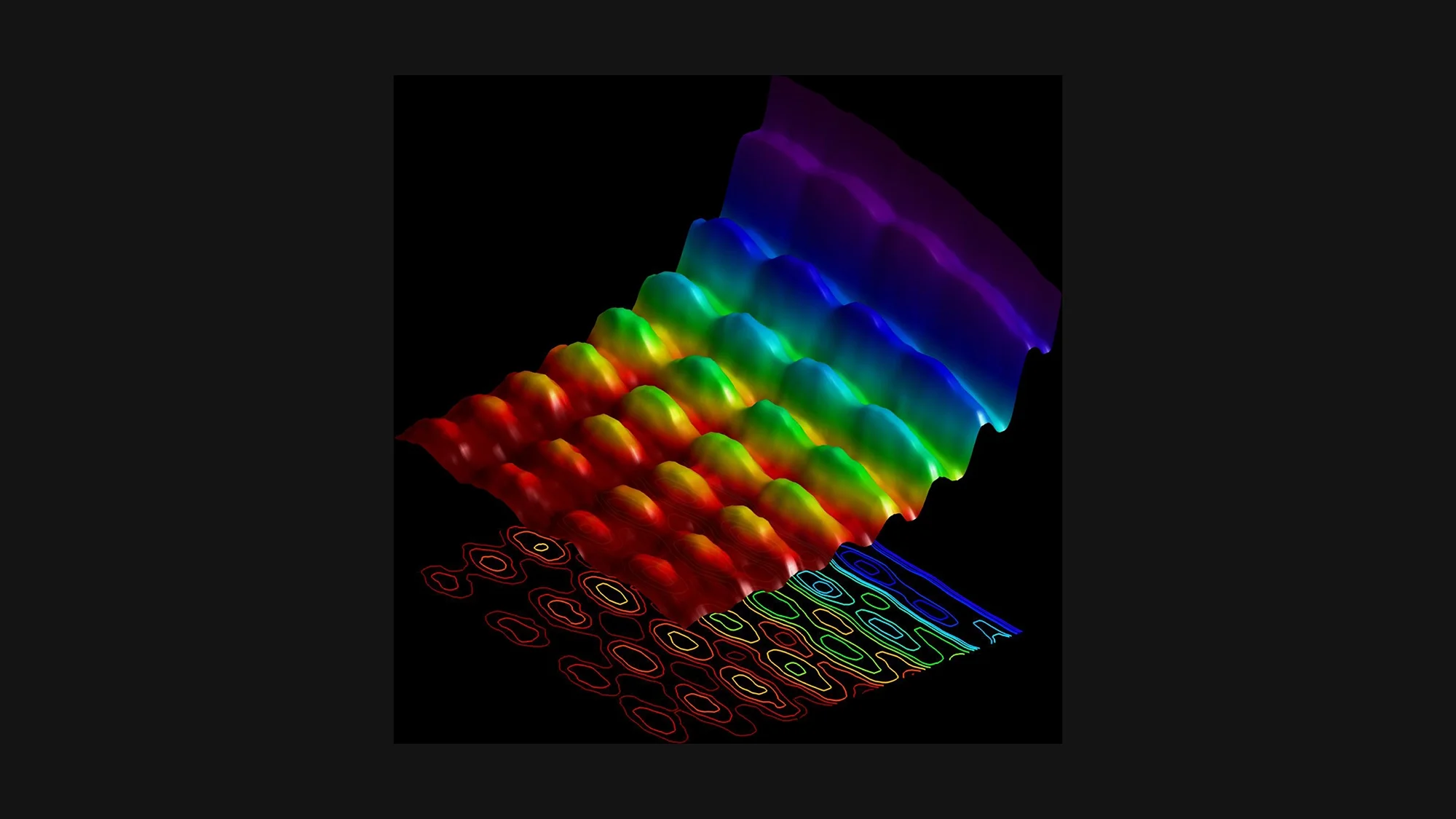 Carbone 2015: electron microscope image of light on nanowire showing wave interference and particle quantization – EPFL