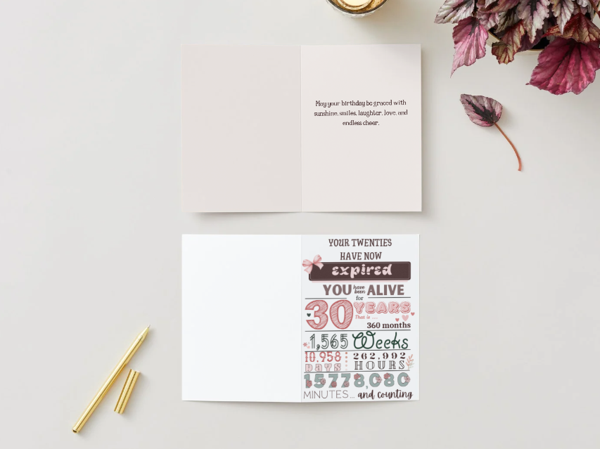 Women's Bday Card 30 in and out.png