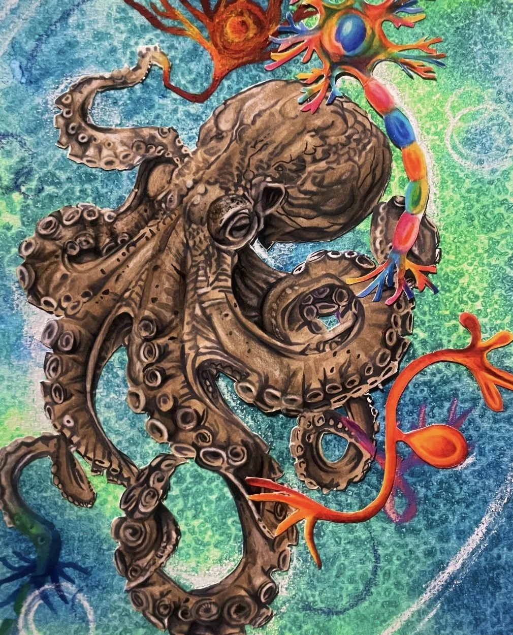 Octoneuron (Neurological Cartographies Collection) (8x10)