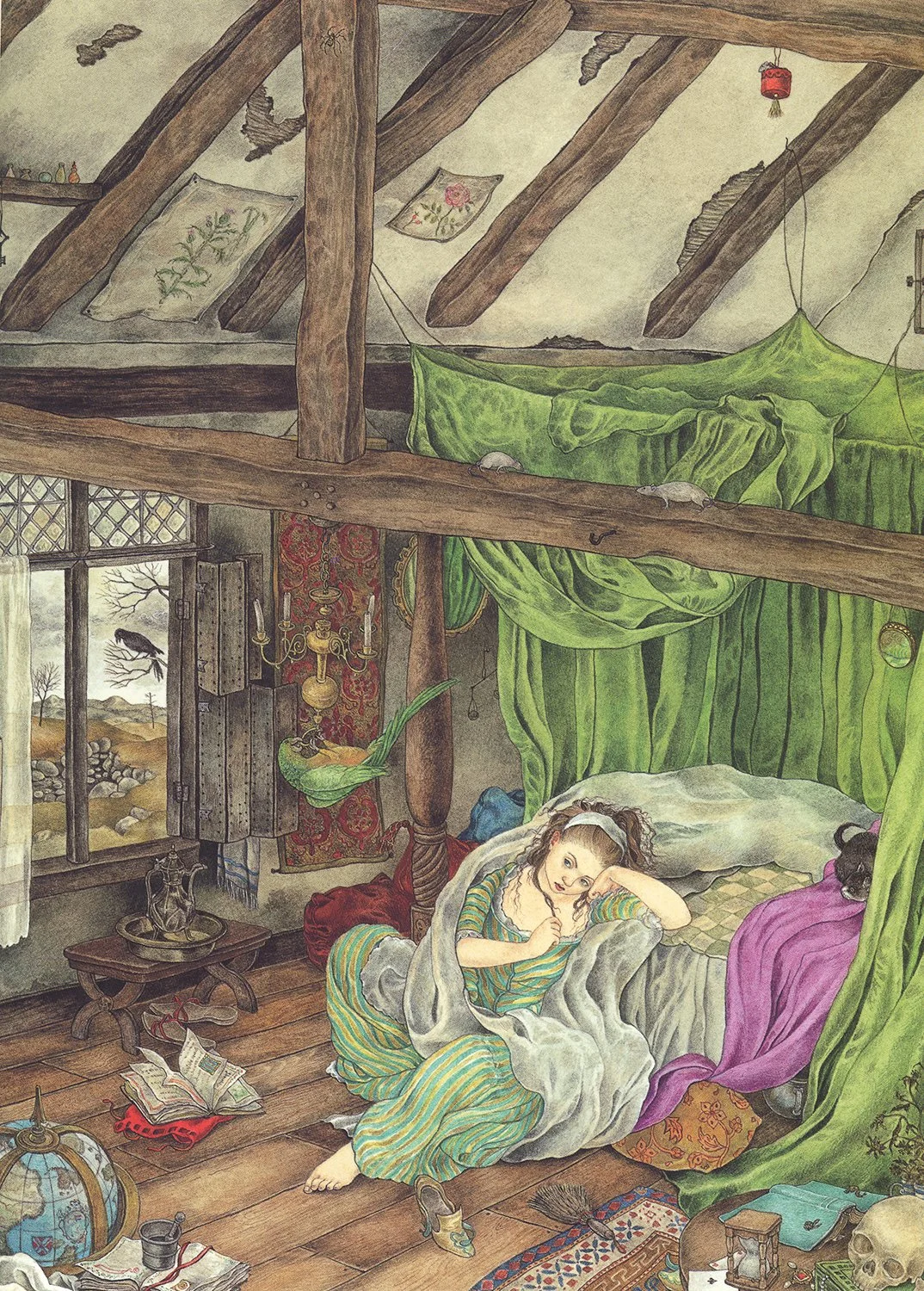 Watercolor and gouache