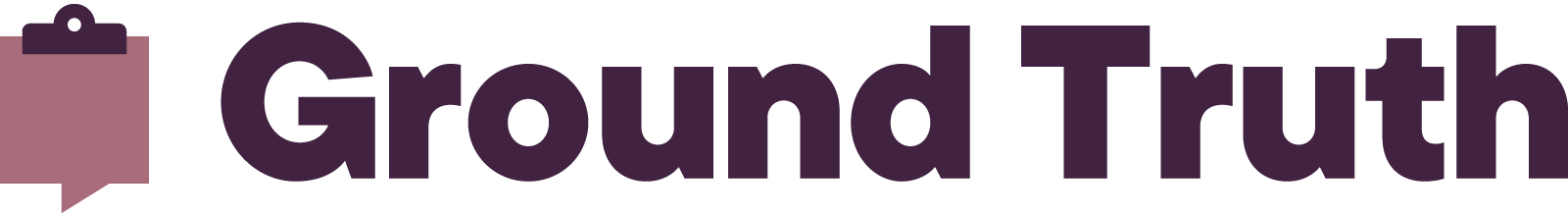 Ground Truth logo with a stylized house icon and bold purple text