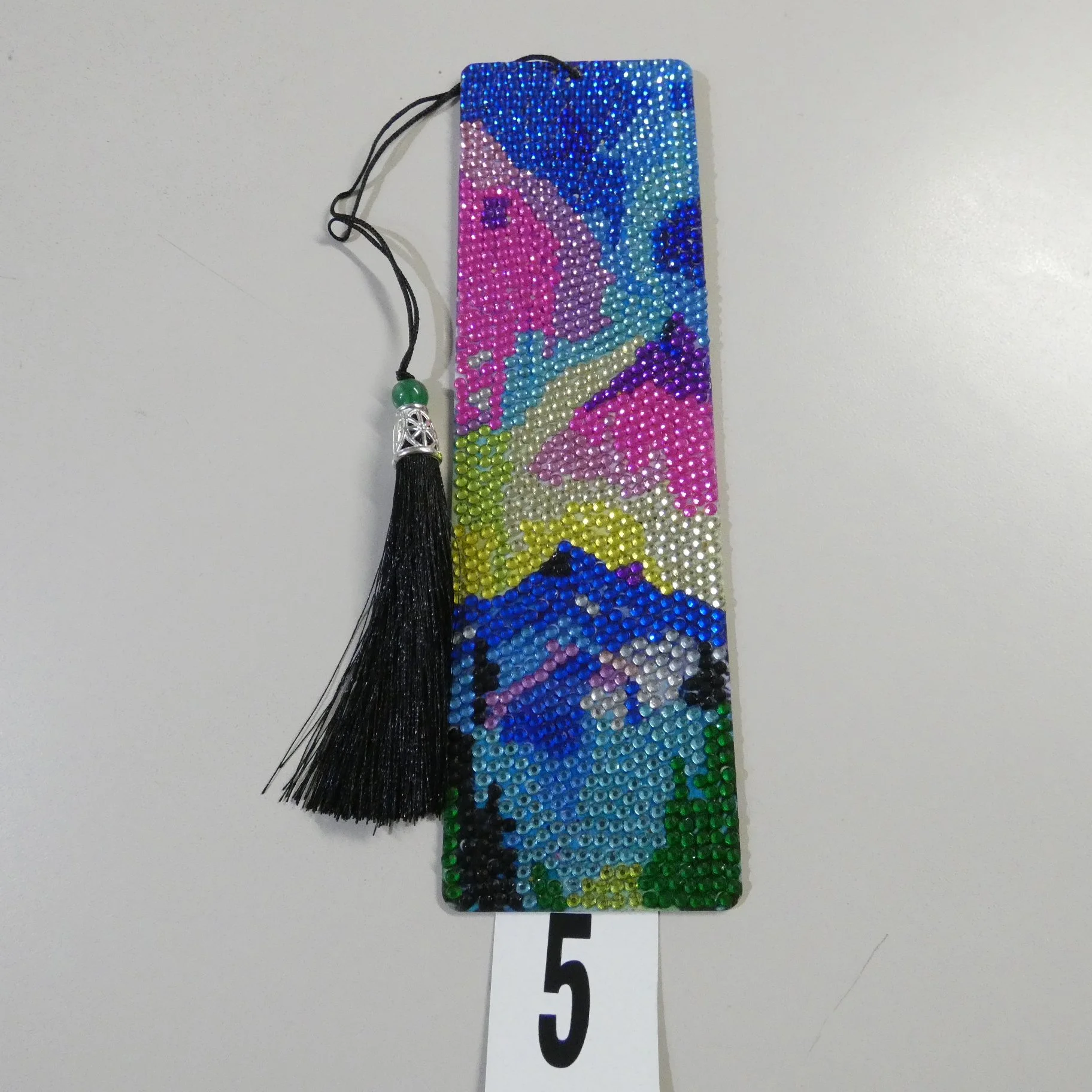 Aurora Borealis Diamond Painted Bookmark