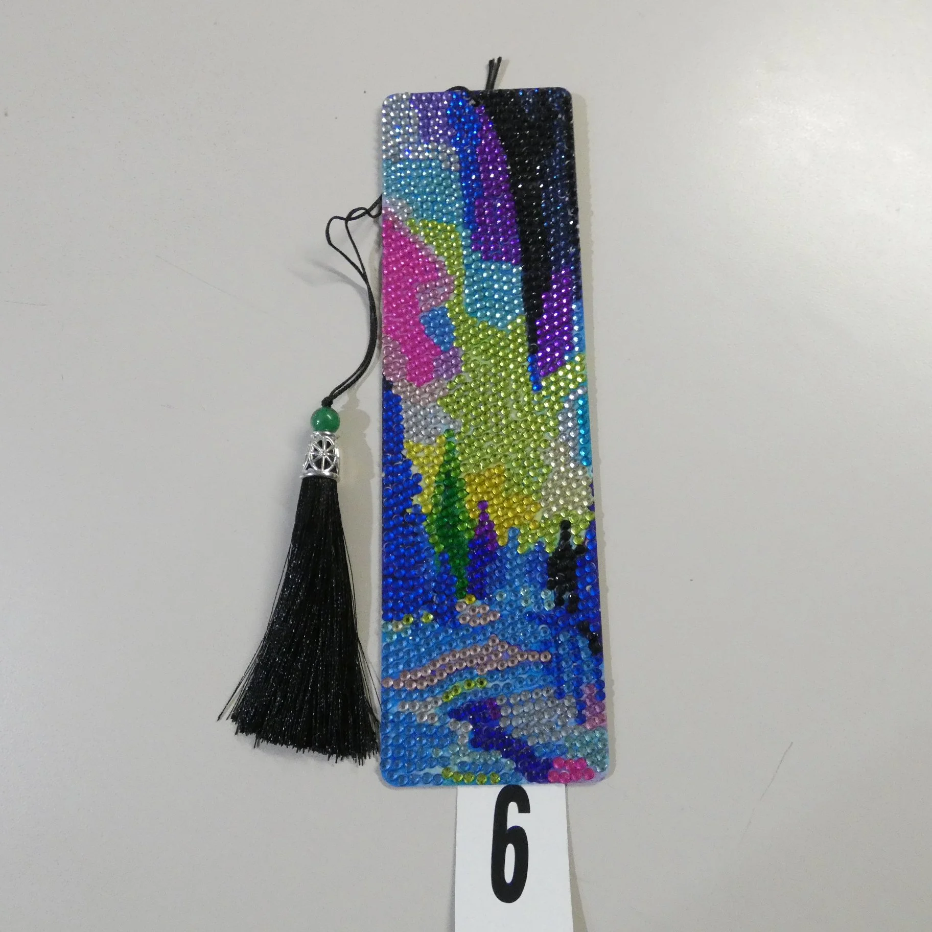 Aurora Borealis Diamond Painted Bookmark