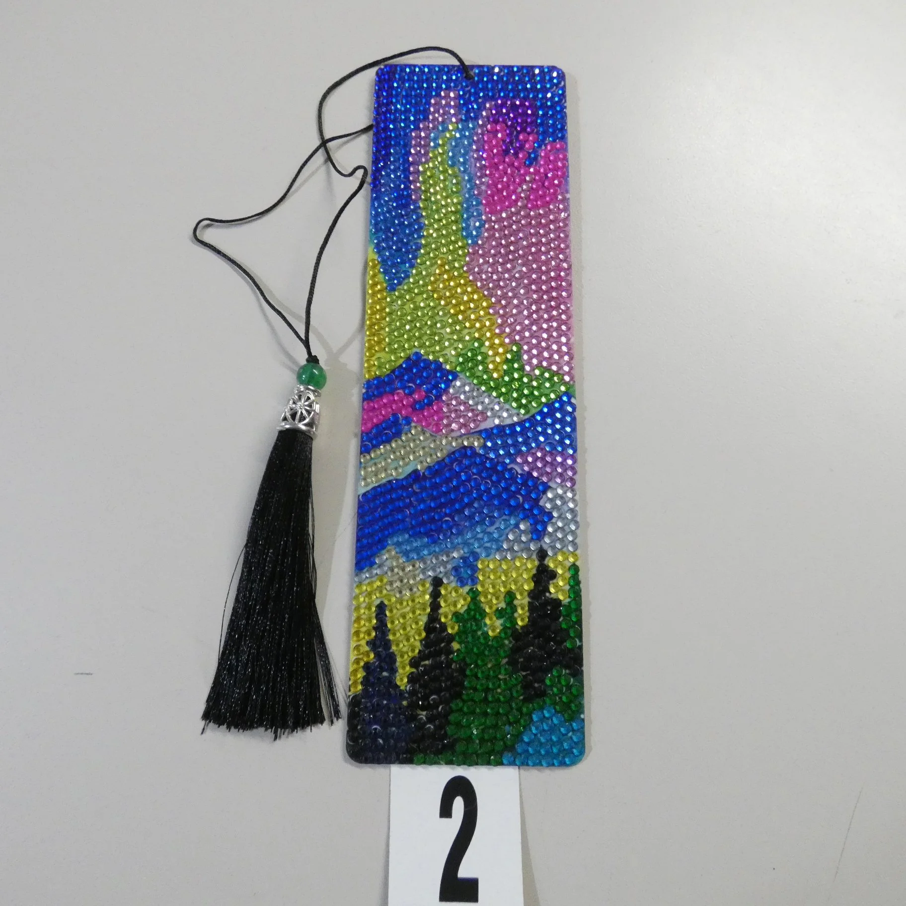 Aurora Borealis Diamond Painted Bookmark