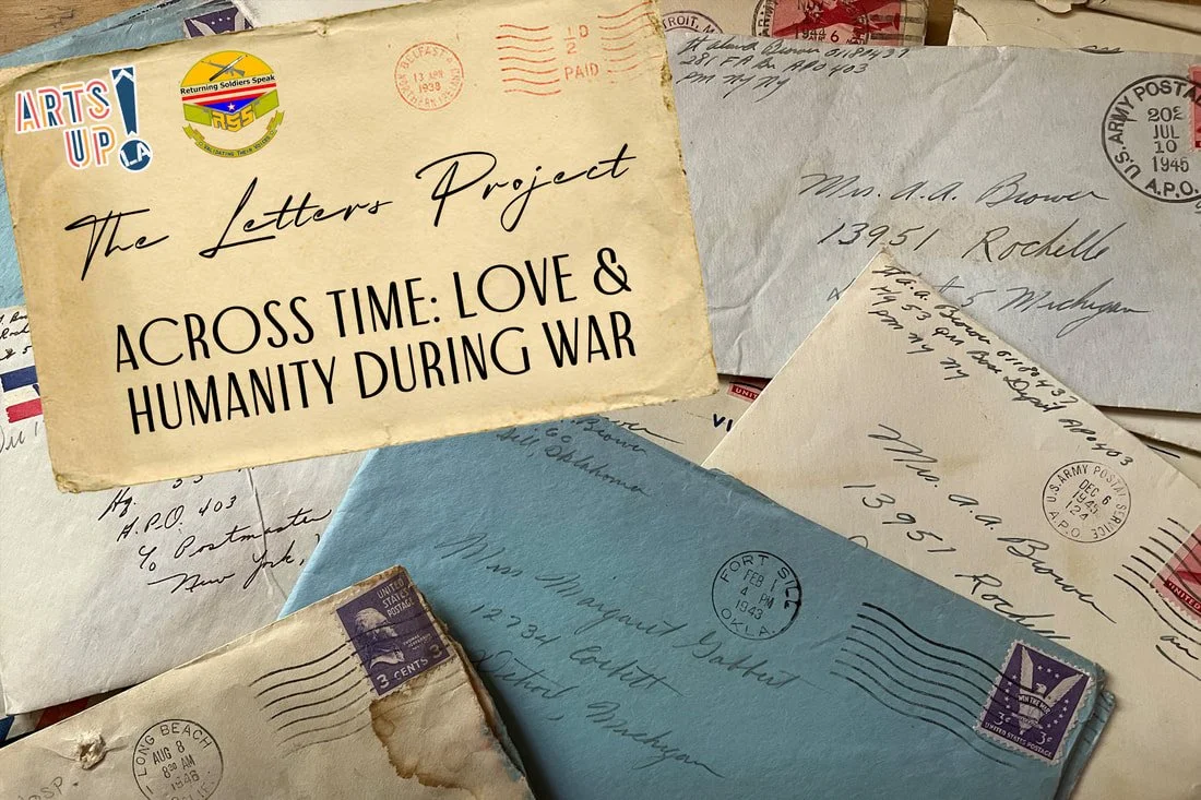 Across Time Show Image with letters in envelopes