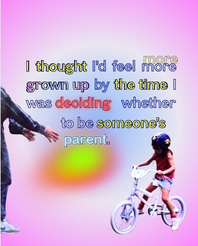 I&rsquo;m turning 40 this year + thinking about becoming a parent, and I think I expected to feel a little more like an adult by now 😂.

I&rsquo;ve handled things I never imagined having to handle. I know myself. I trust myself. And then I hear my f