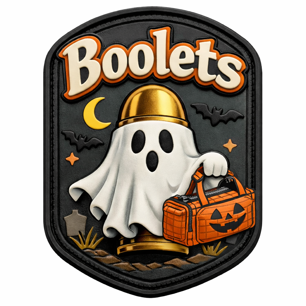 Halloween "Boolets" PVC Velcro Patch