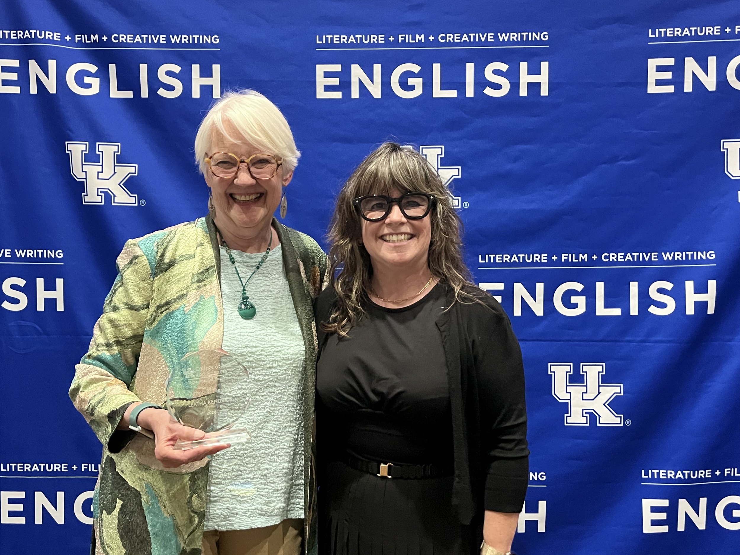  Leatha with Julia Johnson, Director of Creative Writing Division 