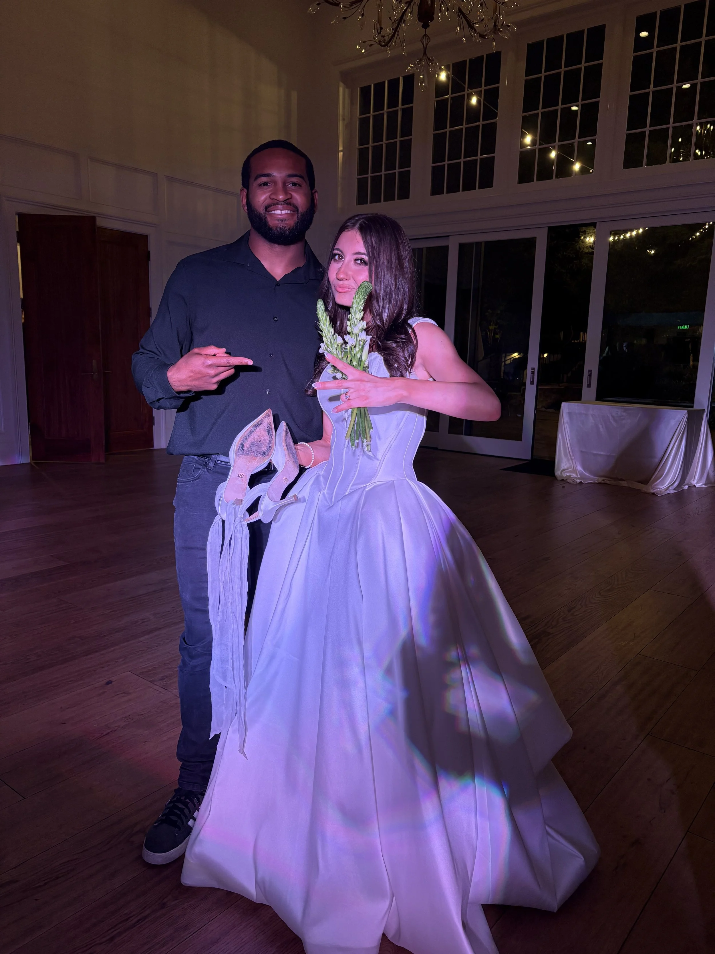 After Djing their Reception, The Bride and I captured a photo!