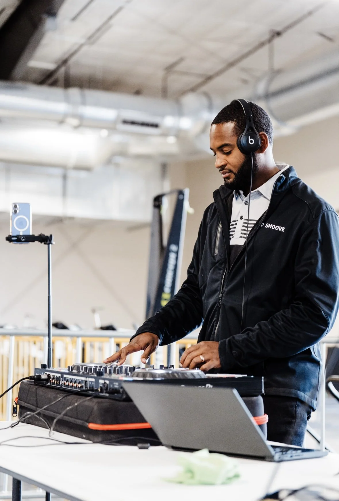 DJing a CrossFit Championship  competition in Boise, Idaho