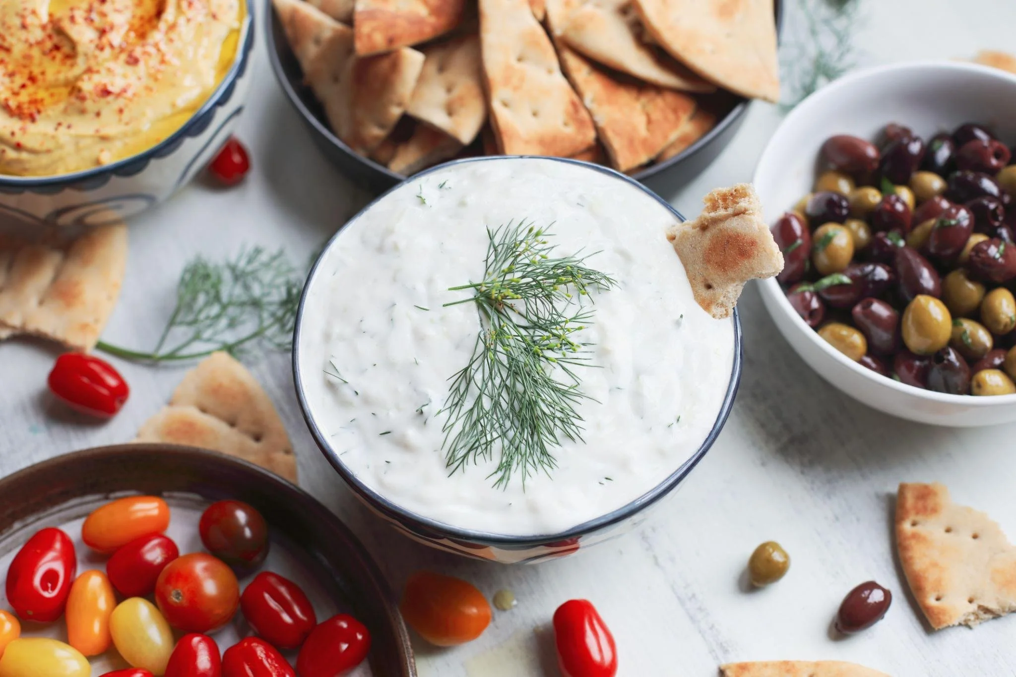 Tzatziki with Warm Pita