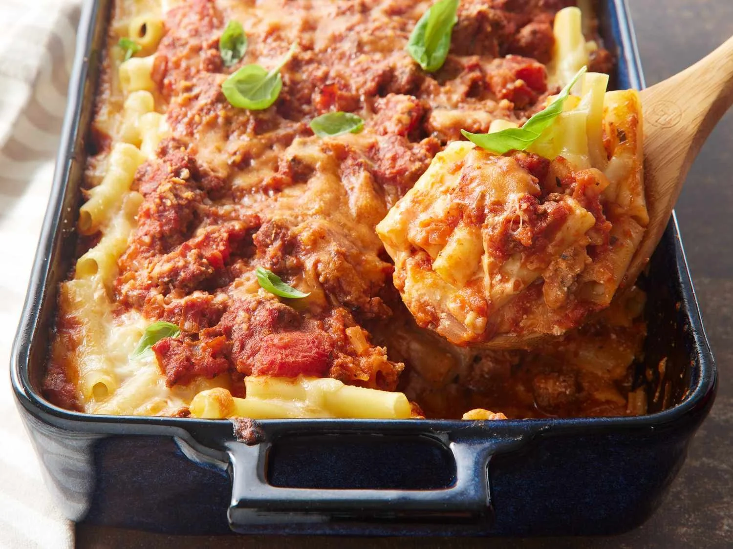 Baked Ziti (Sausage or Vegetarian)