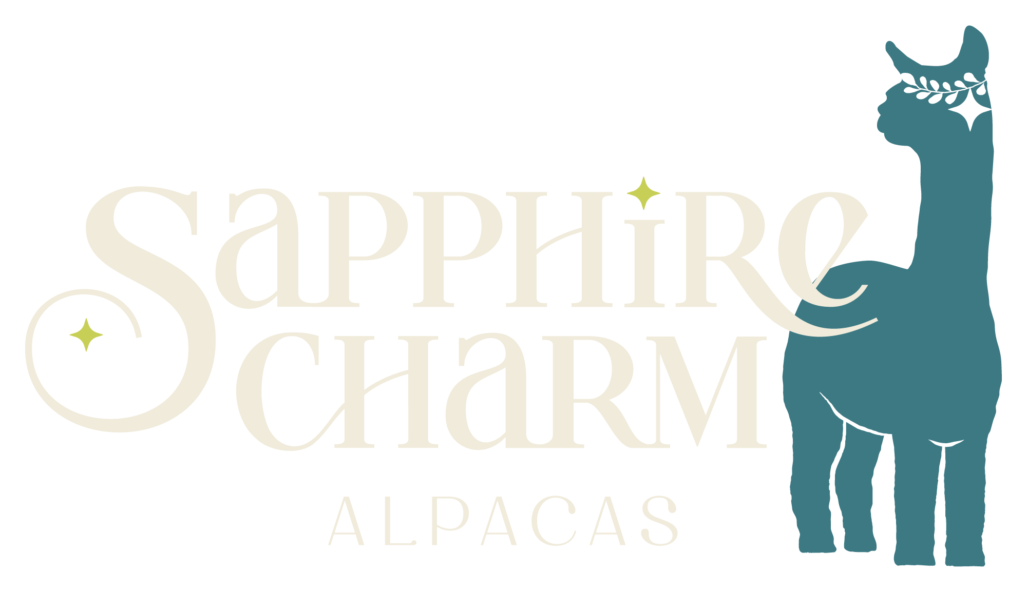 Sapphire Charm Alpacas logo