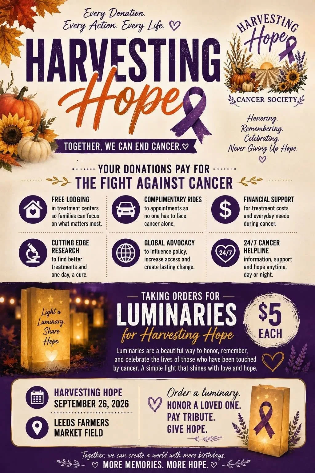 Harvesting Hope Relay for Life