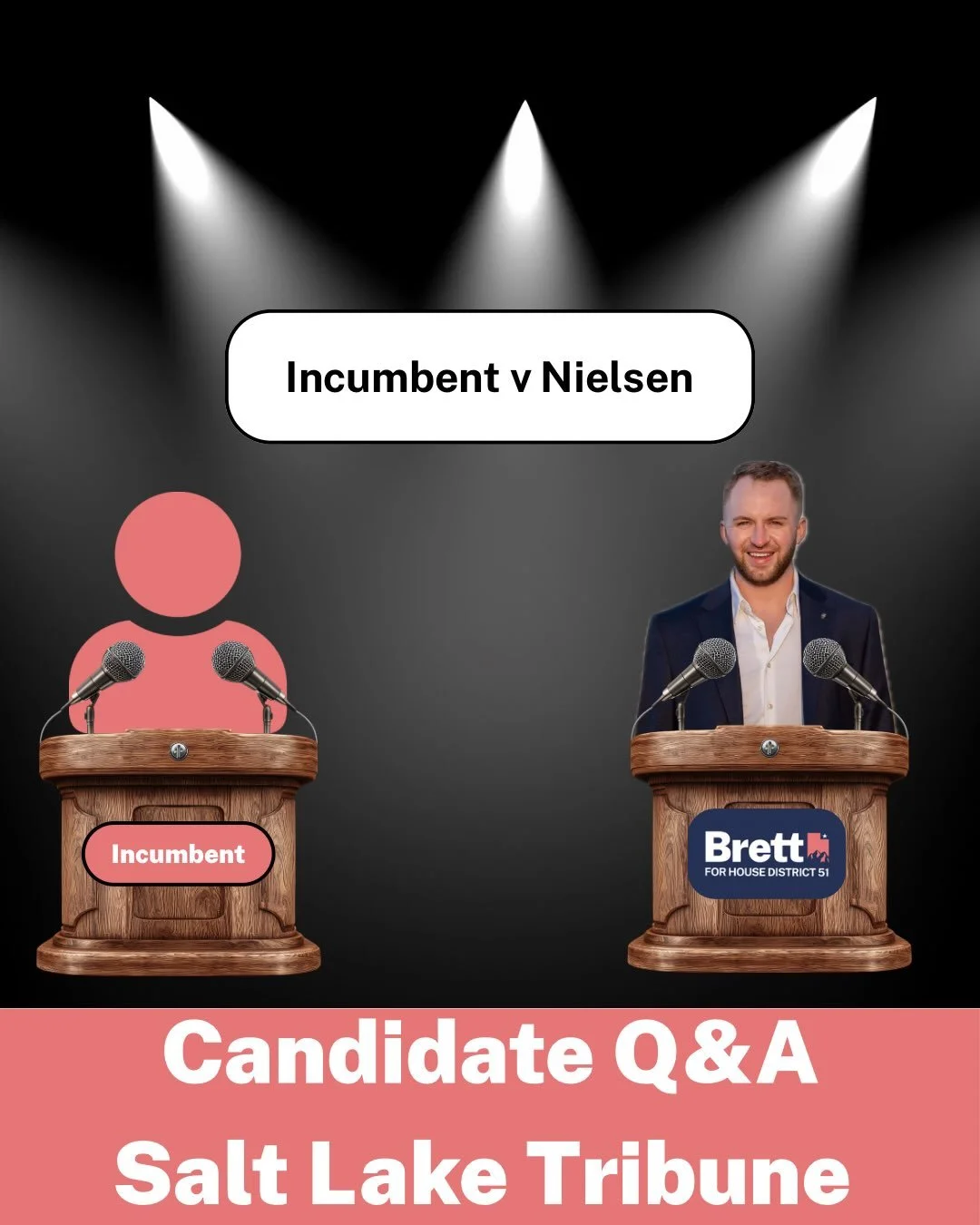 @sltrib sent both HD51 candidates the same six questions. I answered every one, but my opponent didn&rsquo;t respond.

Voters deserve to know where their representative stands before they fill out their ballot. Swipe through to see my answers on corr