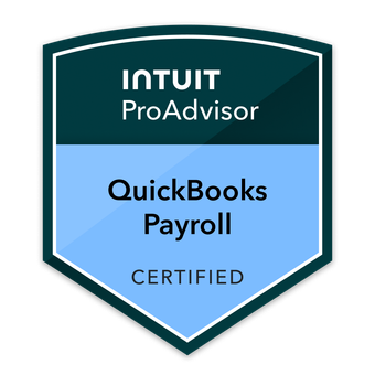 Intuit ProAdvisor certification badge for QuickBooks Payroll
