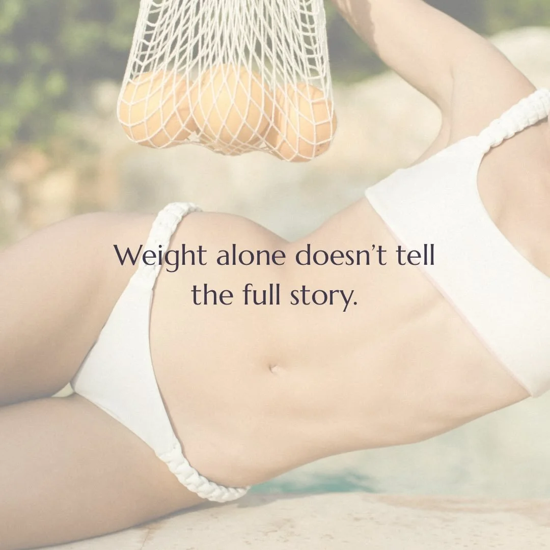 Weight alone doesn&rsquo;t tell us much about metabolic health.

Two people can weigh the same but have very different metabolic profiles depending on their body composition.

What matters more is the balance between:

&bull; lean muscle mass
&bull; 