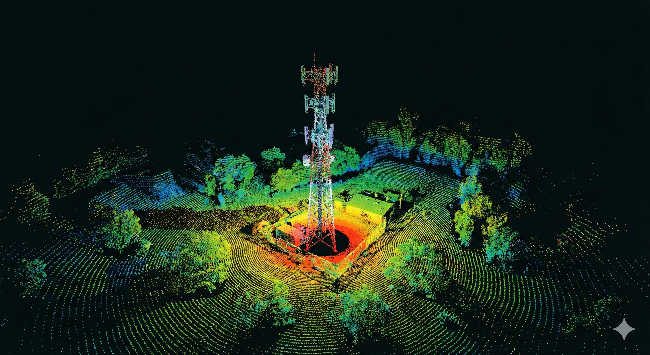 LIDAR cell phone tower inspection