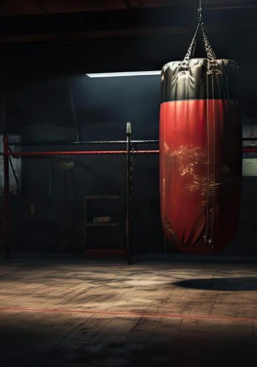 Boxing training gym with heavy punching bag – Savage Training Methods