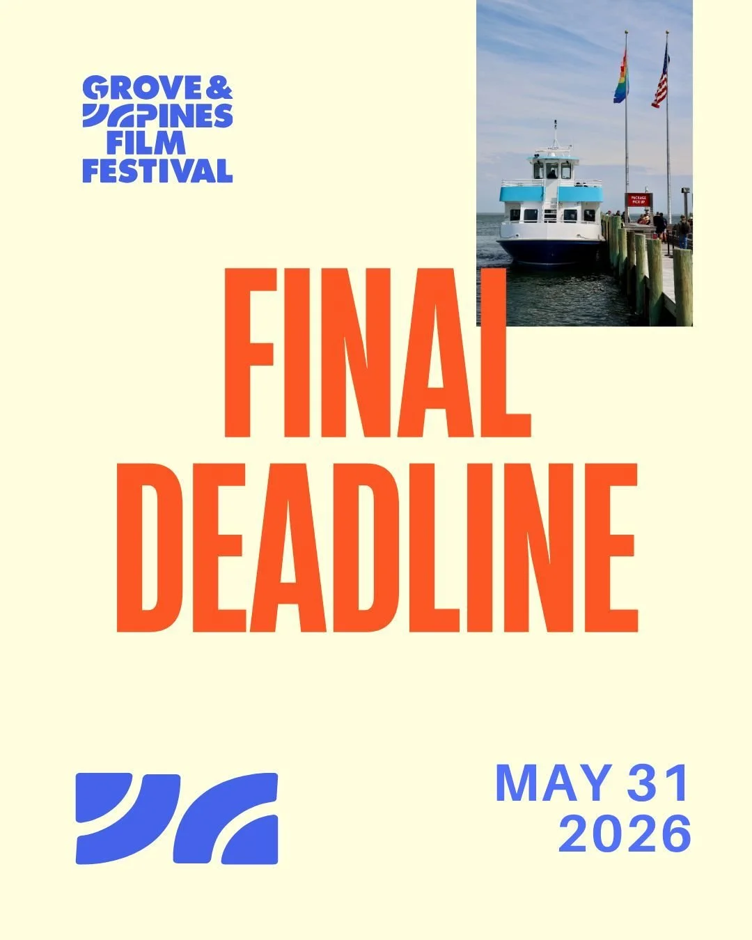 Last call for submissions. Don&rsquo;t miss the ferry to Fire Island!

Submissions close tomorrow, May 31. 

Best Narrative, Best Documentary, Best Horror Short, Best Music, Best Episodic, and Best of Local Fire Island are all waiting for your work. 