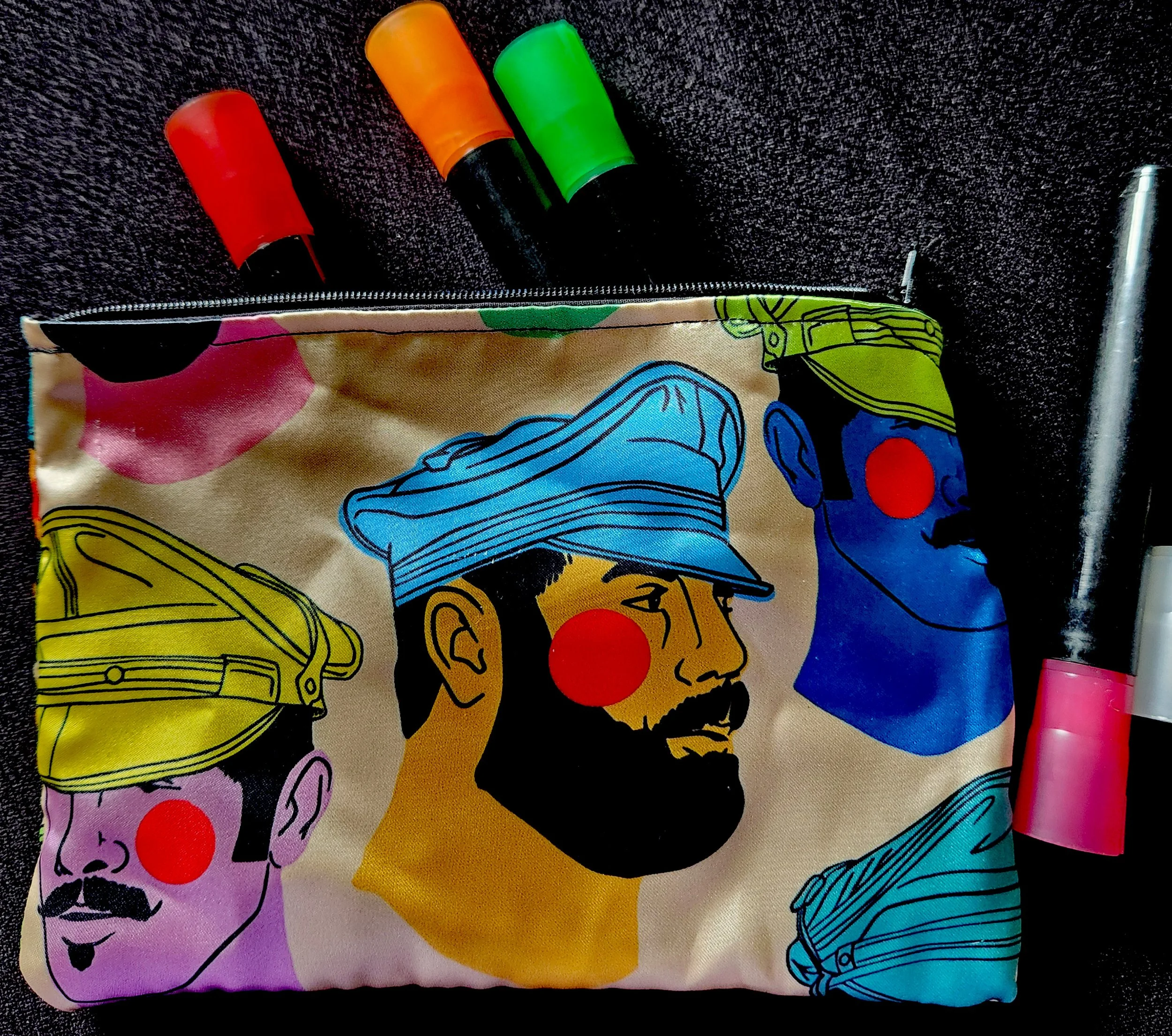 Satin Zipper Stash Bag - Leather Daddies