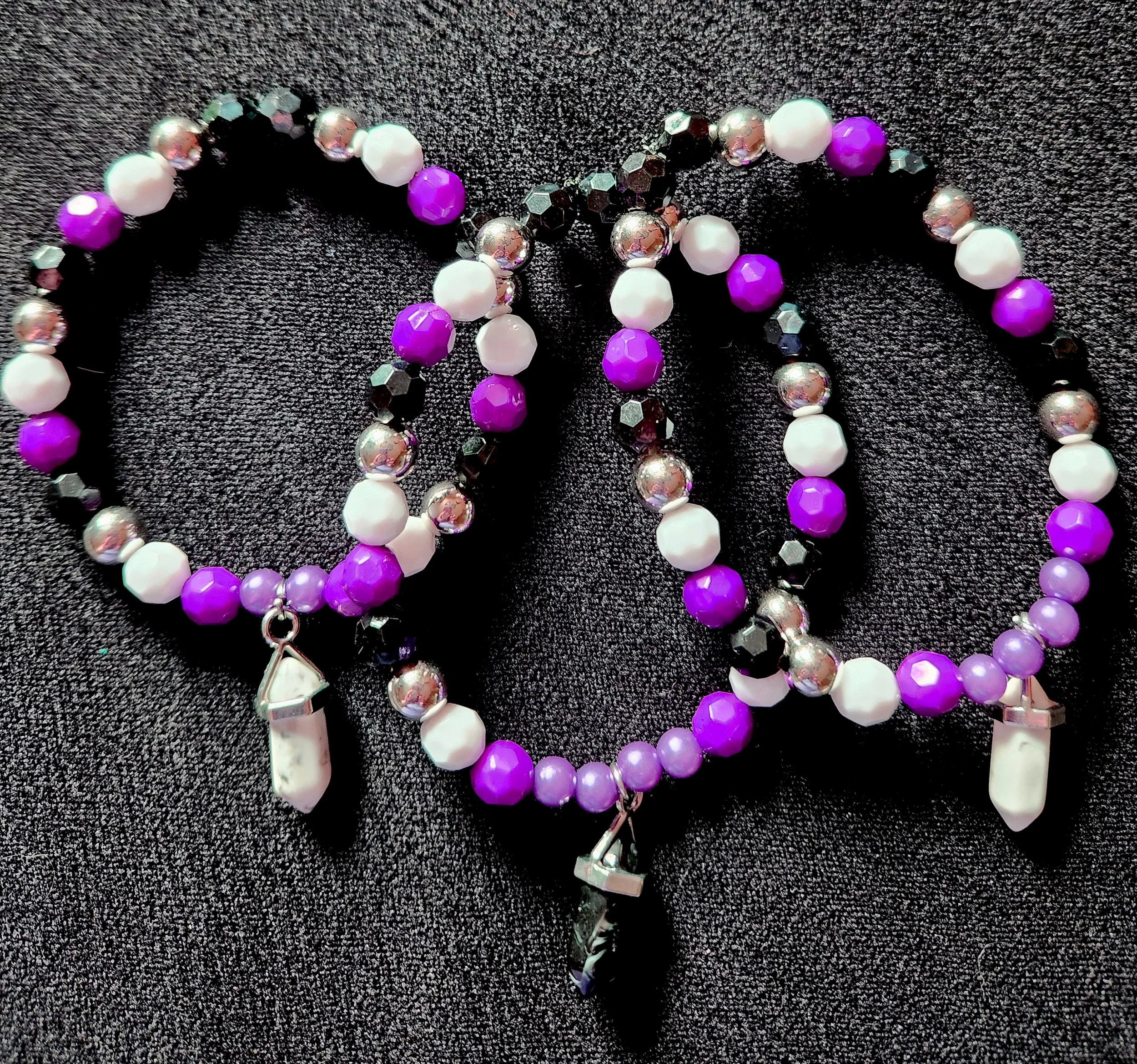 Ace Pride Crystal Charm Bracelet