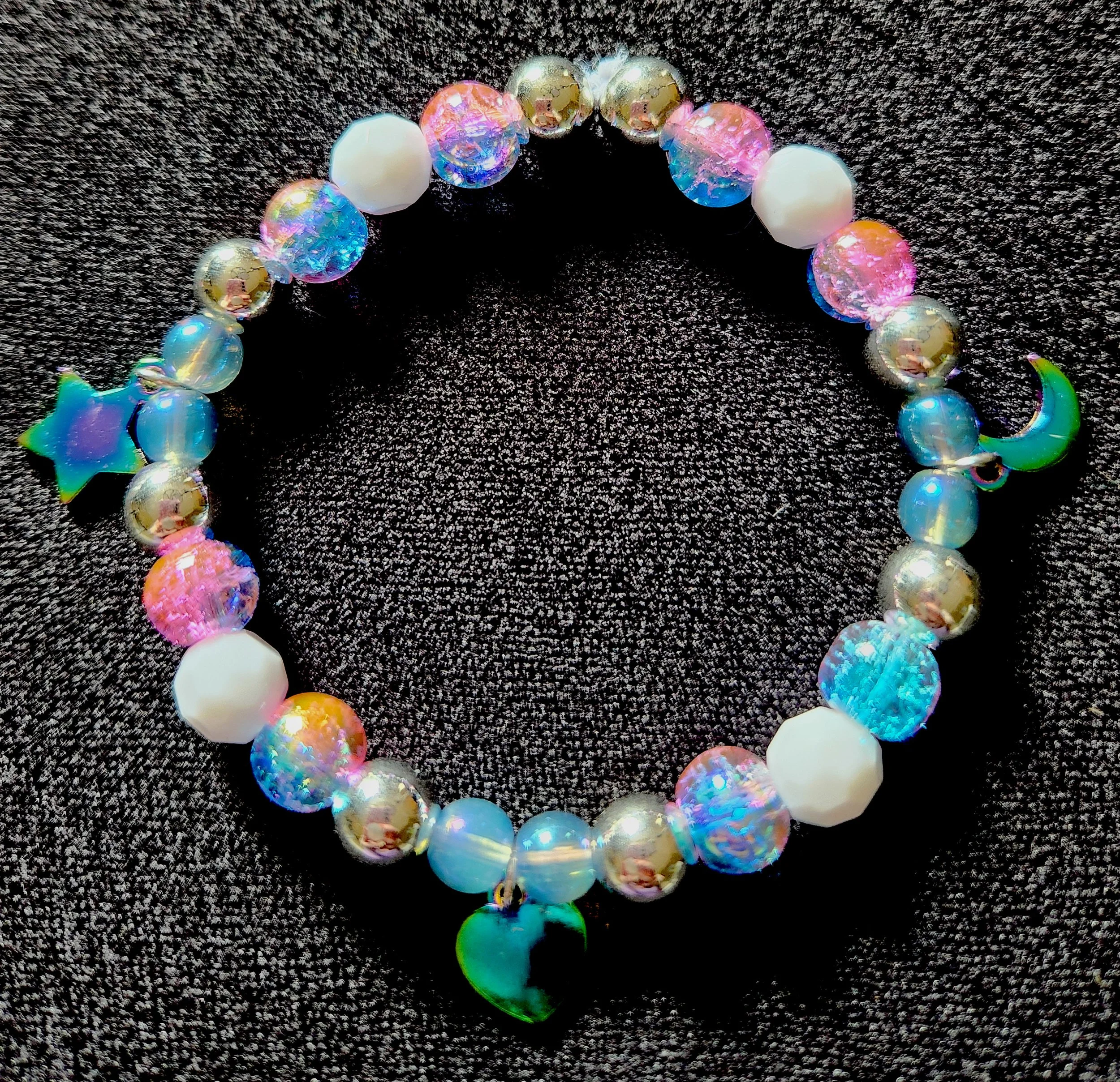 Trans Pride Charm Bracelet (one of a kind)