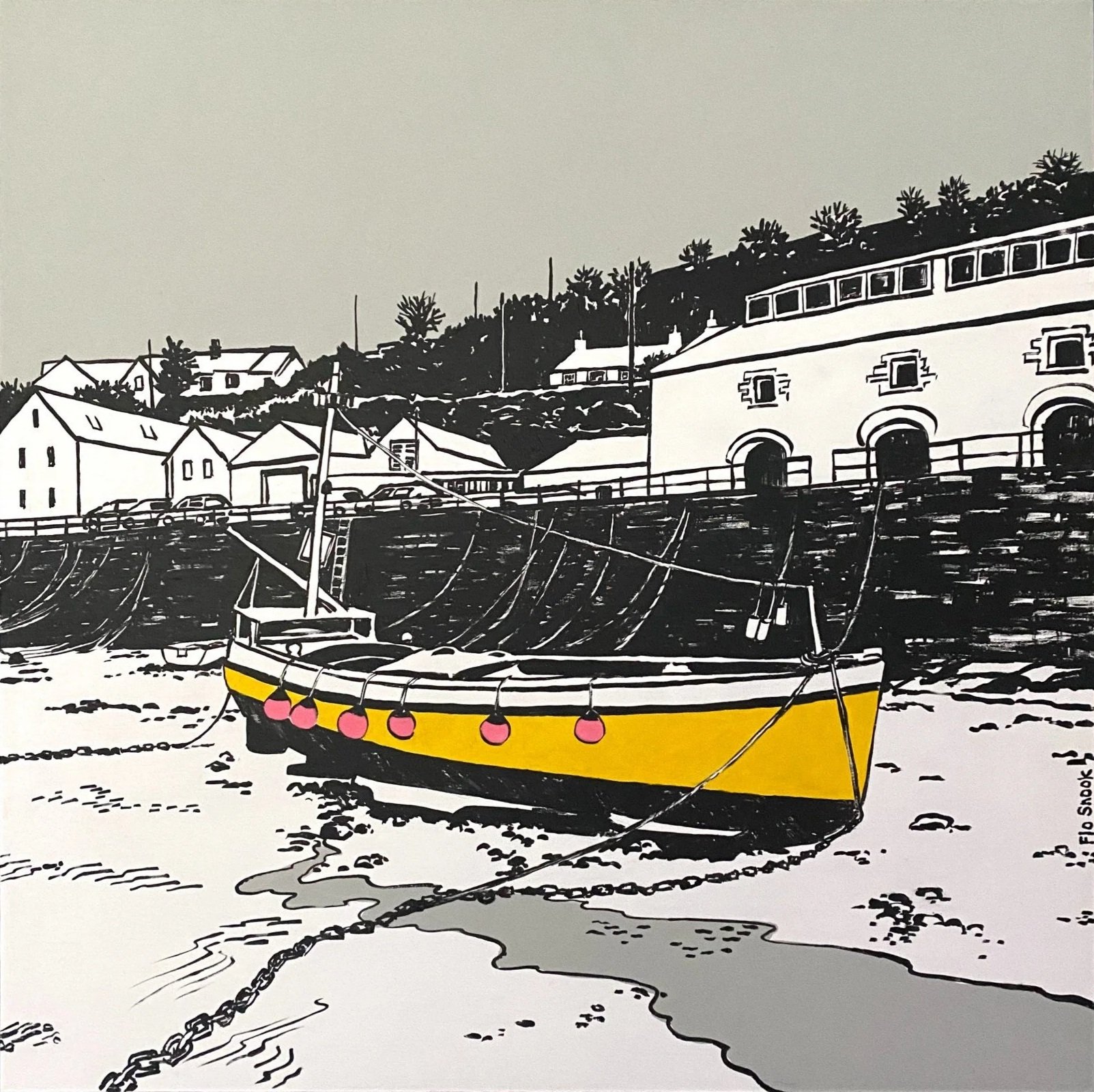 Yellow Fishing Boat, Porthleven