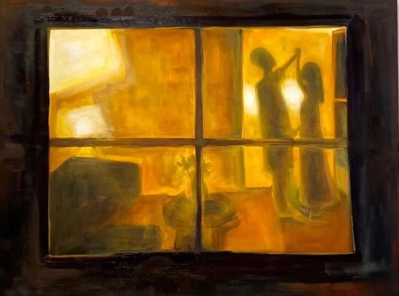 Two, Oil on handmade canvas, 2026