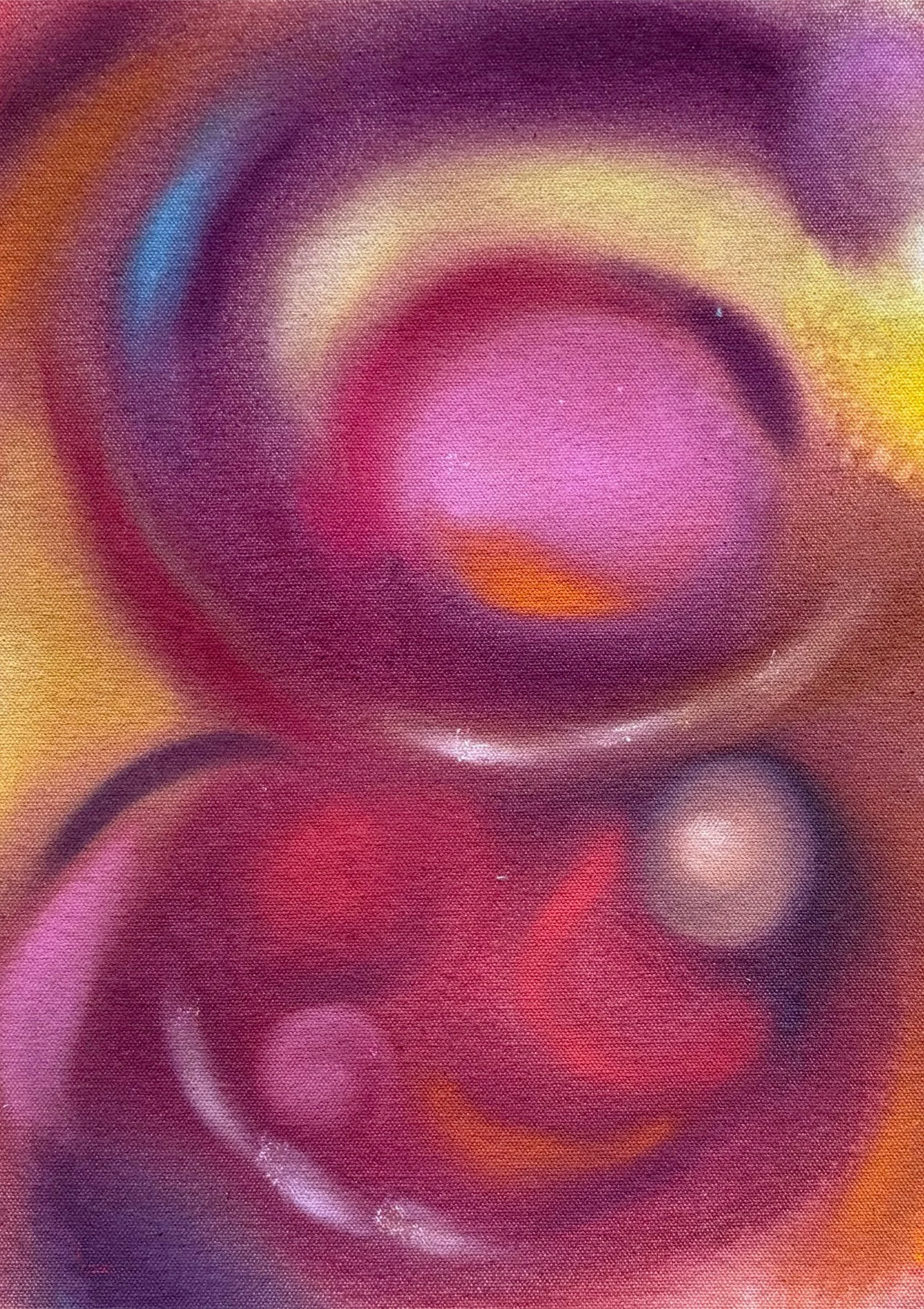 UNTITLED IV
30 × 20cm · Acrylic and gouache on unprimed cotton canvas · 2026