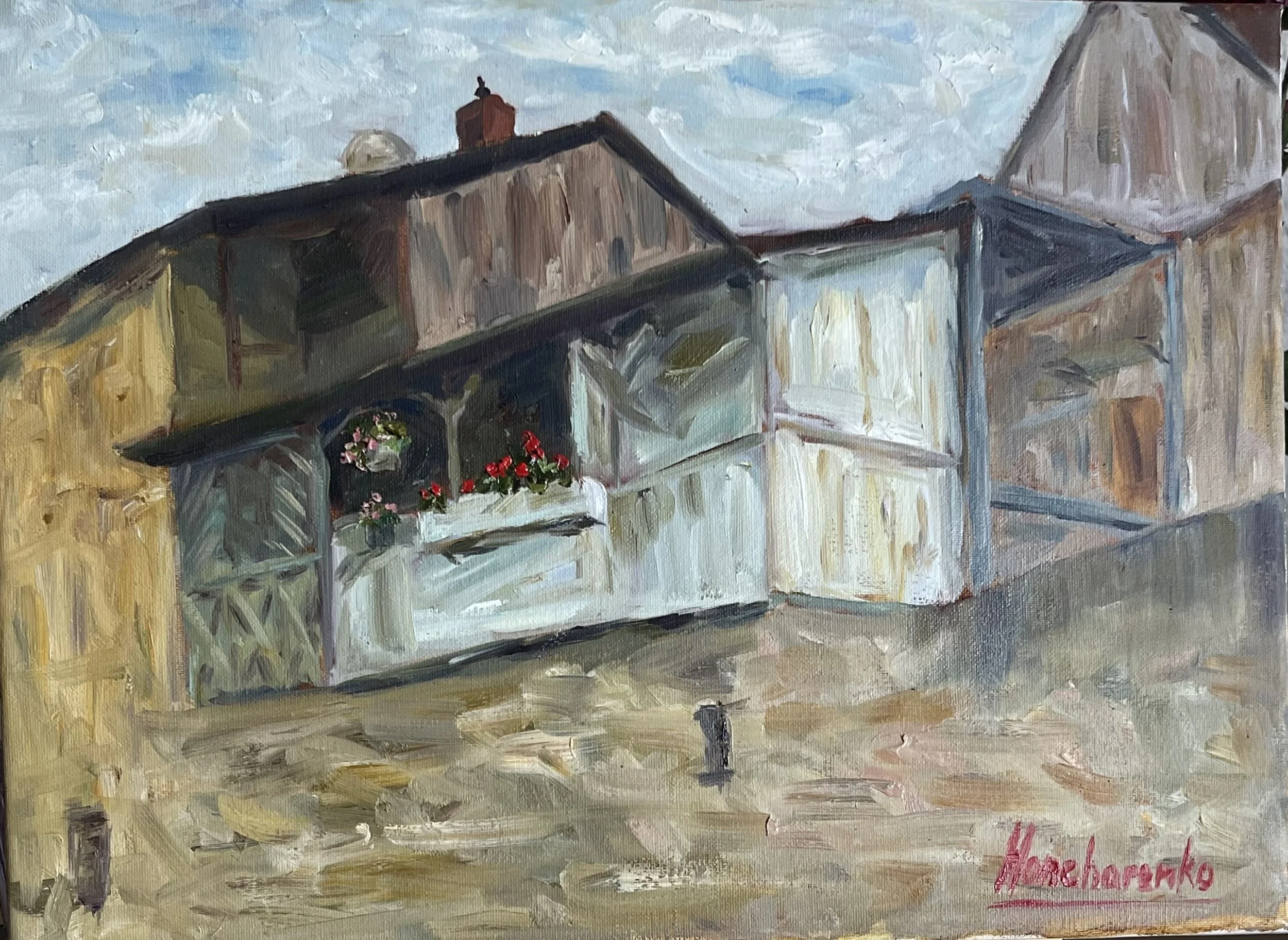 Cozy Balcony, Oil on Canvas, 2026