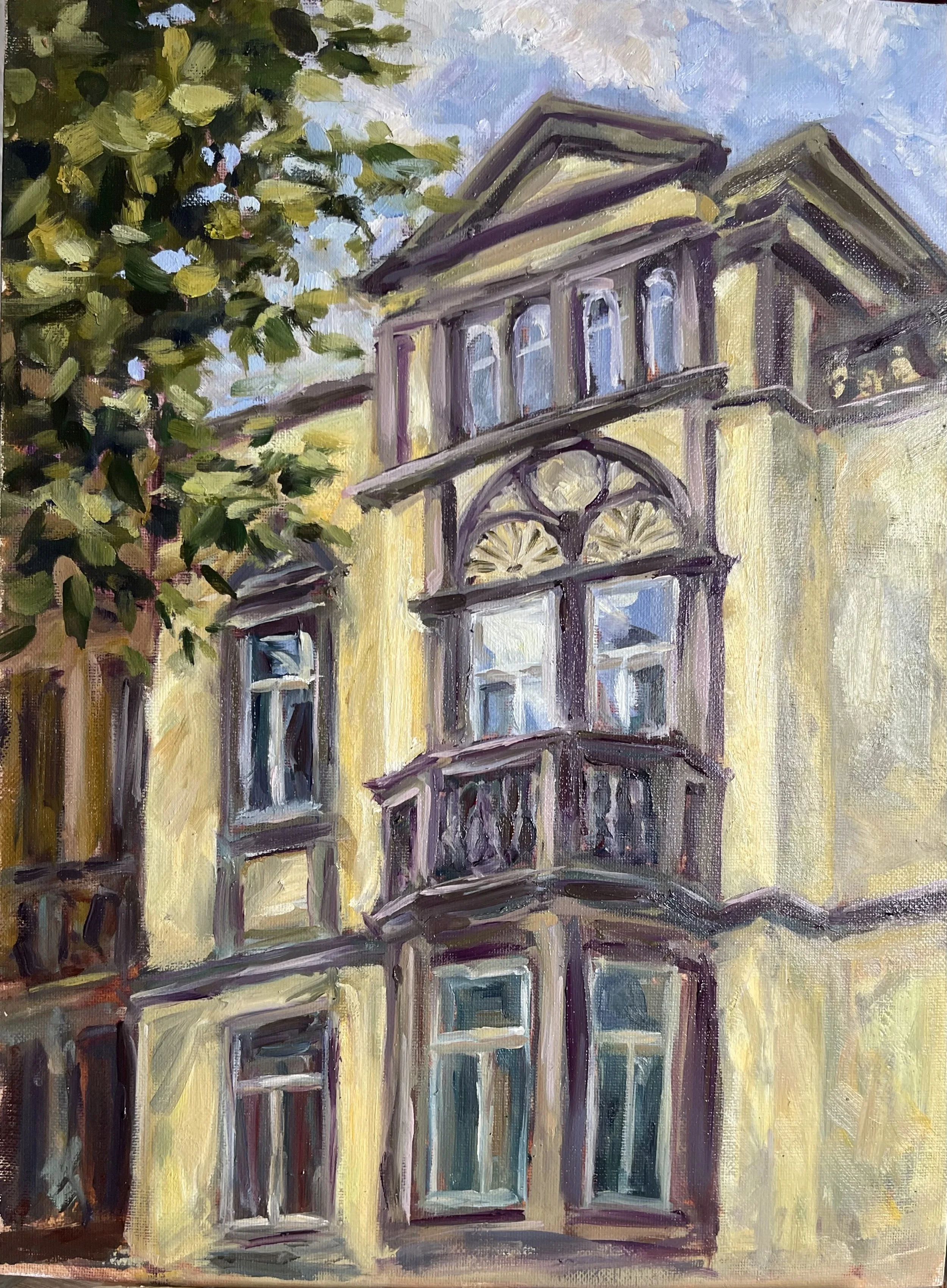 Old Villa, Oil on Board 2026