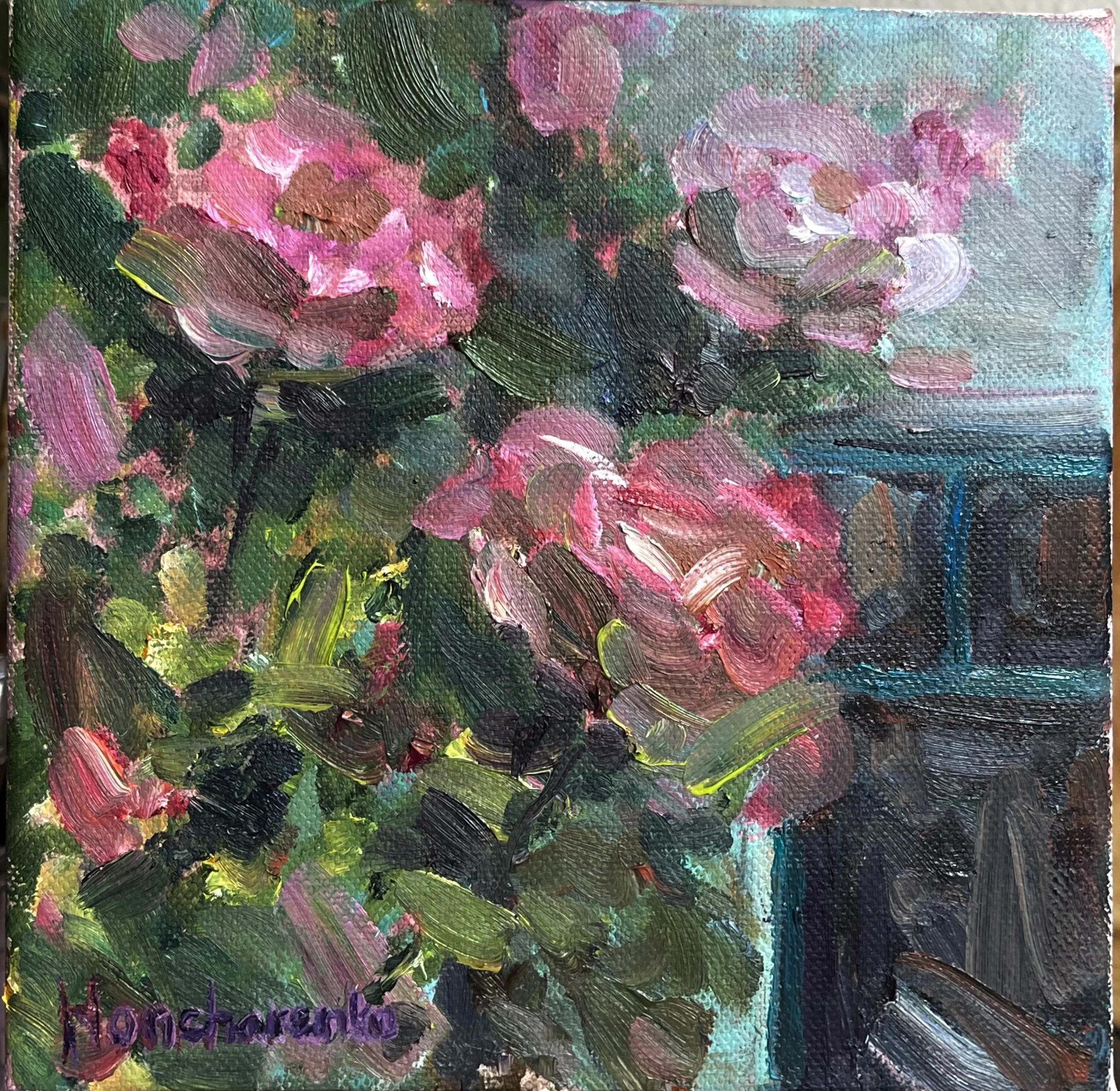 Rose Study, Oil on Canvas, 2026