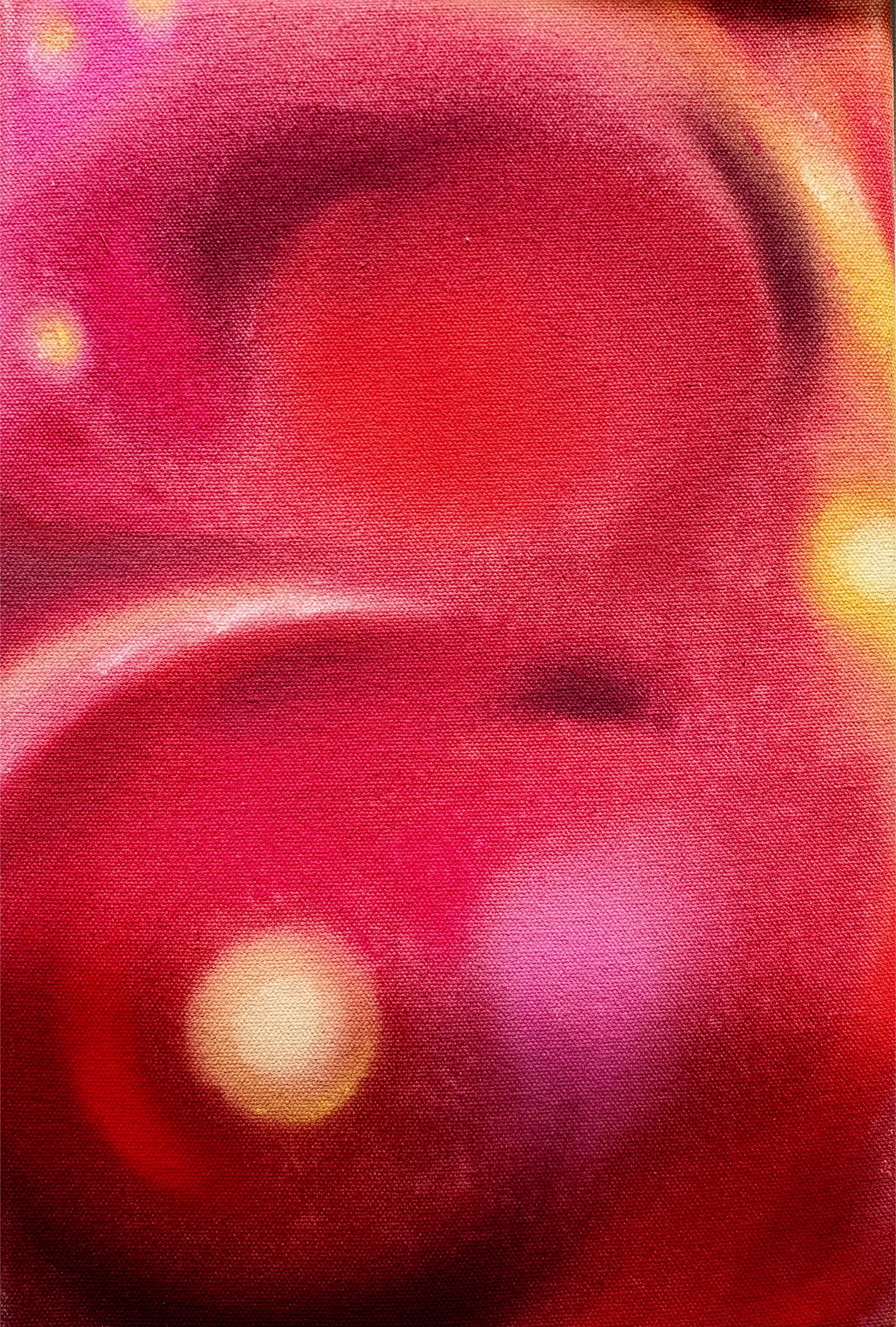 HOUSE OF MAELLE
30 × 20cm · Acrylic and gouache on unprimed cotton canvas · 2026