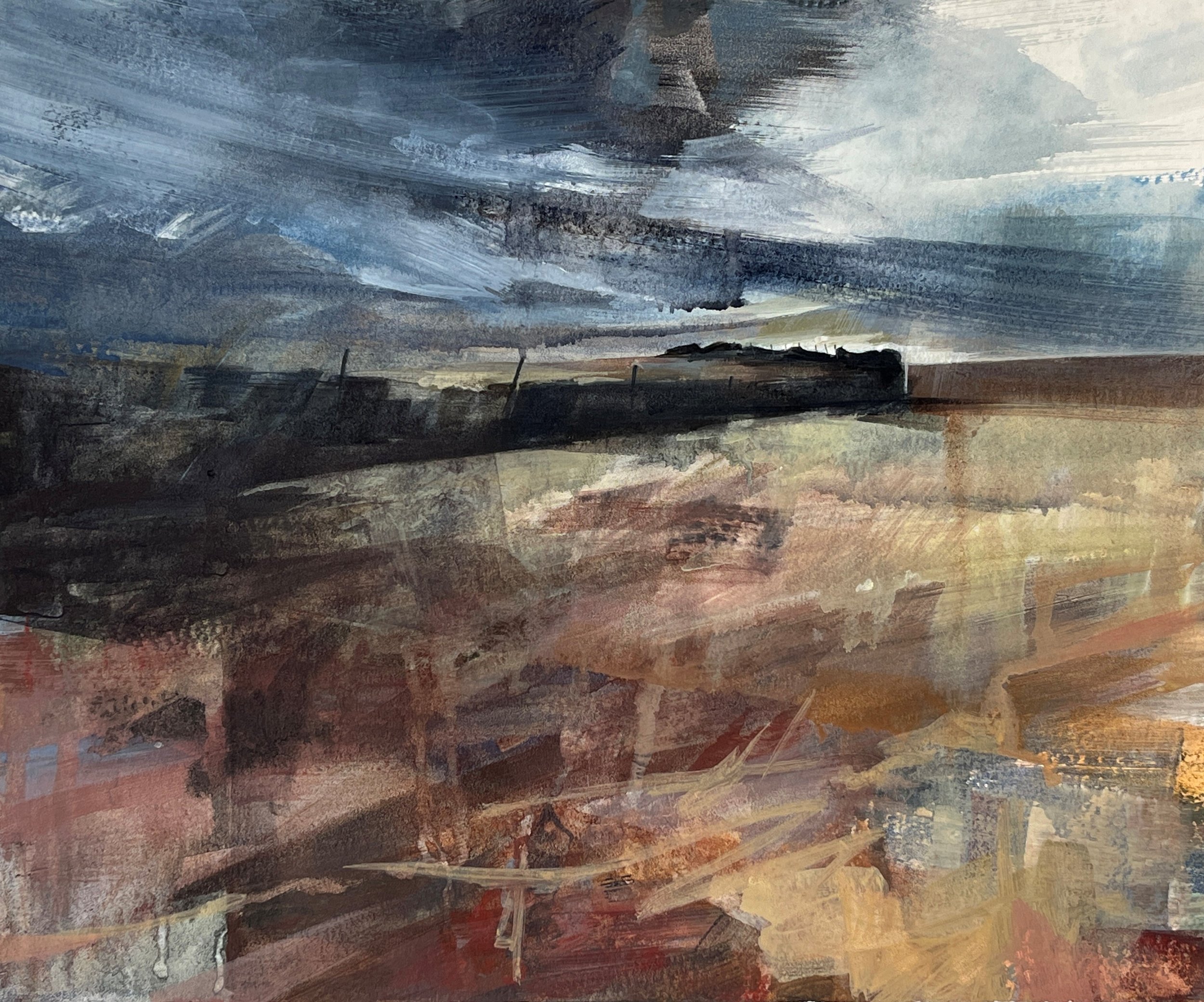 Walled isolation 2025 - Acrylic on paper: 
29 x 35cm
