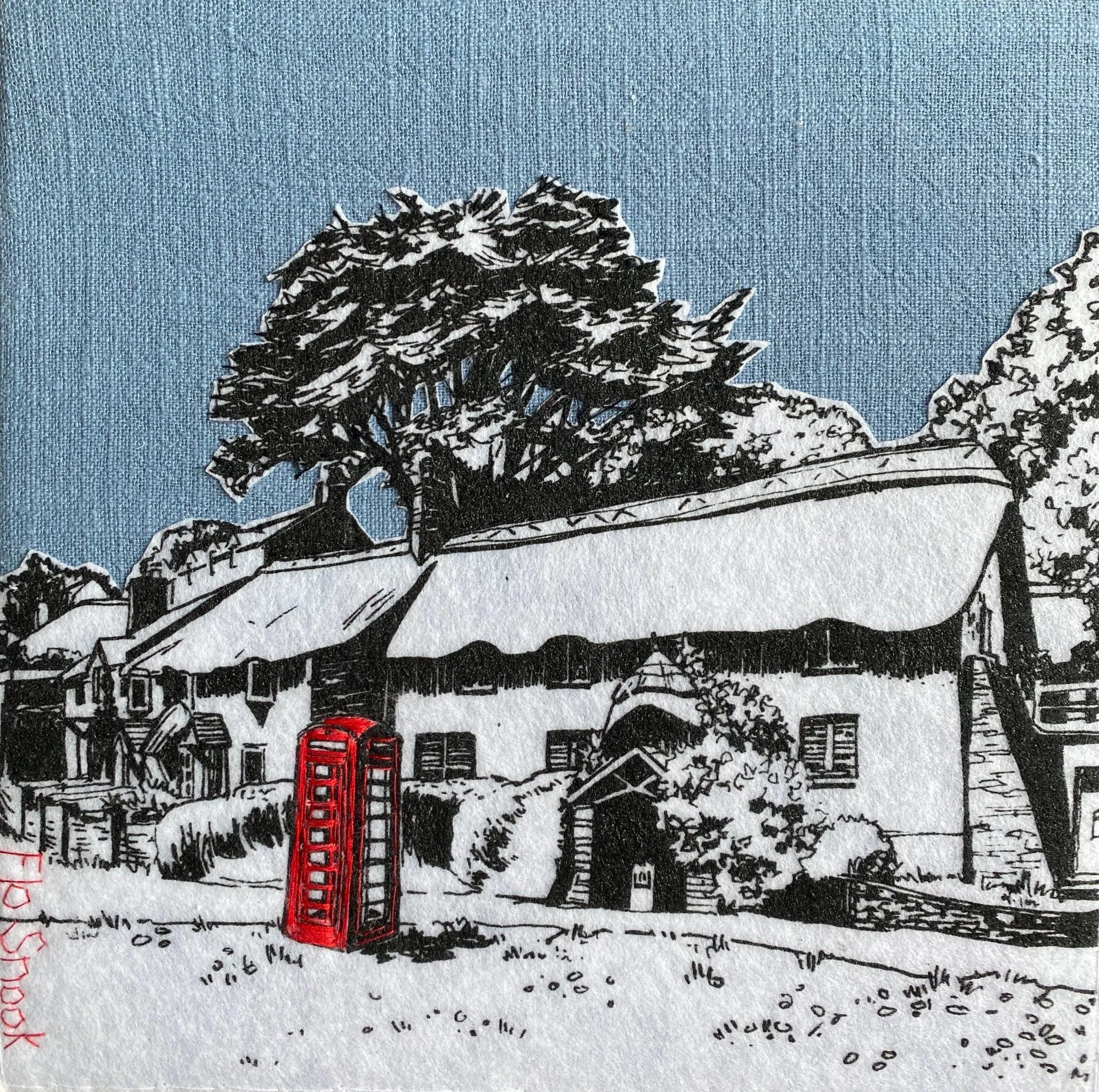 Red Phone Box at Batson, Salcombe 
