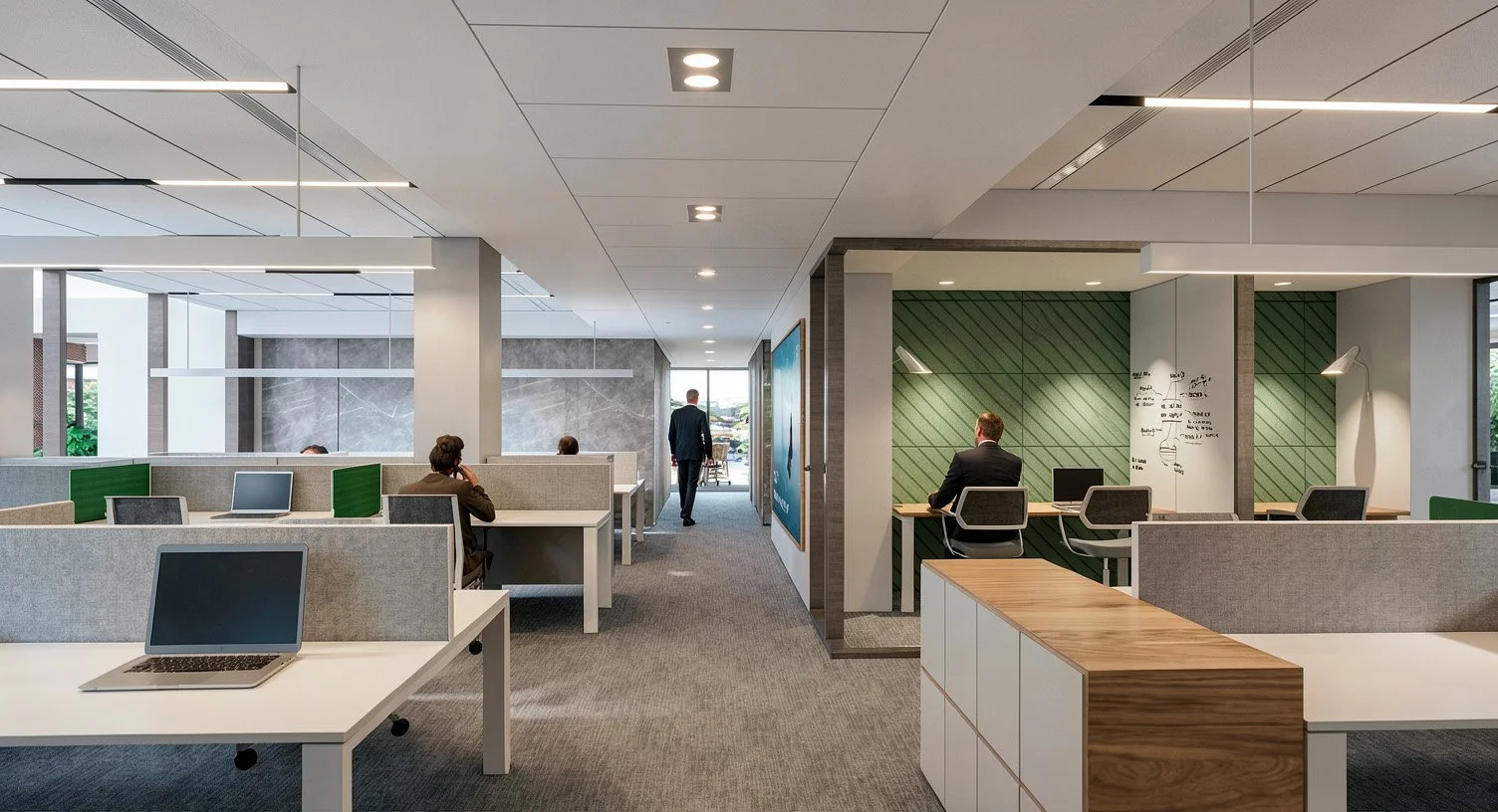 Oficina con Salas de Reuniones de Corta Duración
