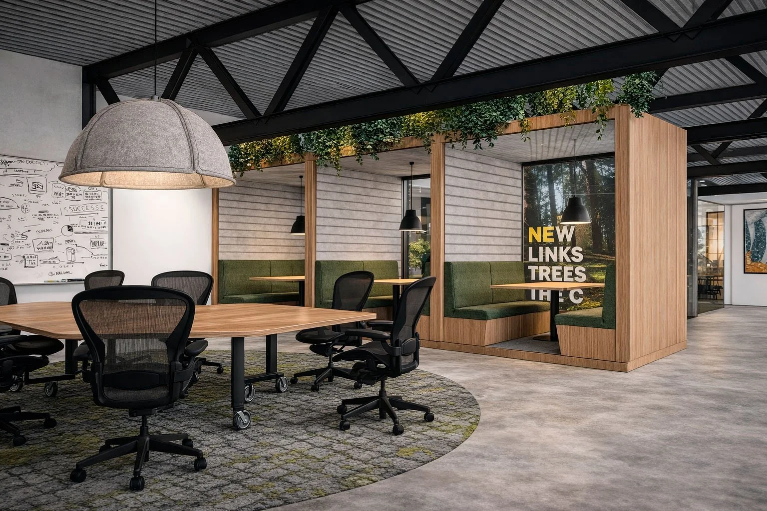 Espacio Colaborativo en Zona de Trabajo Abierta