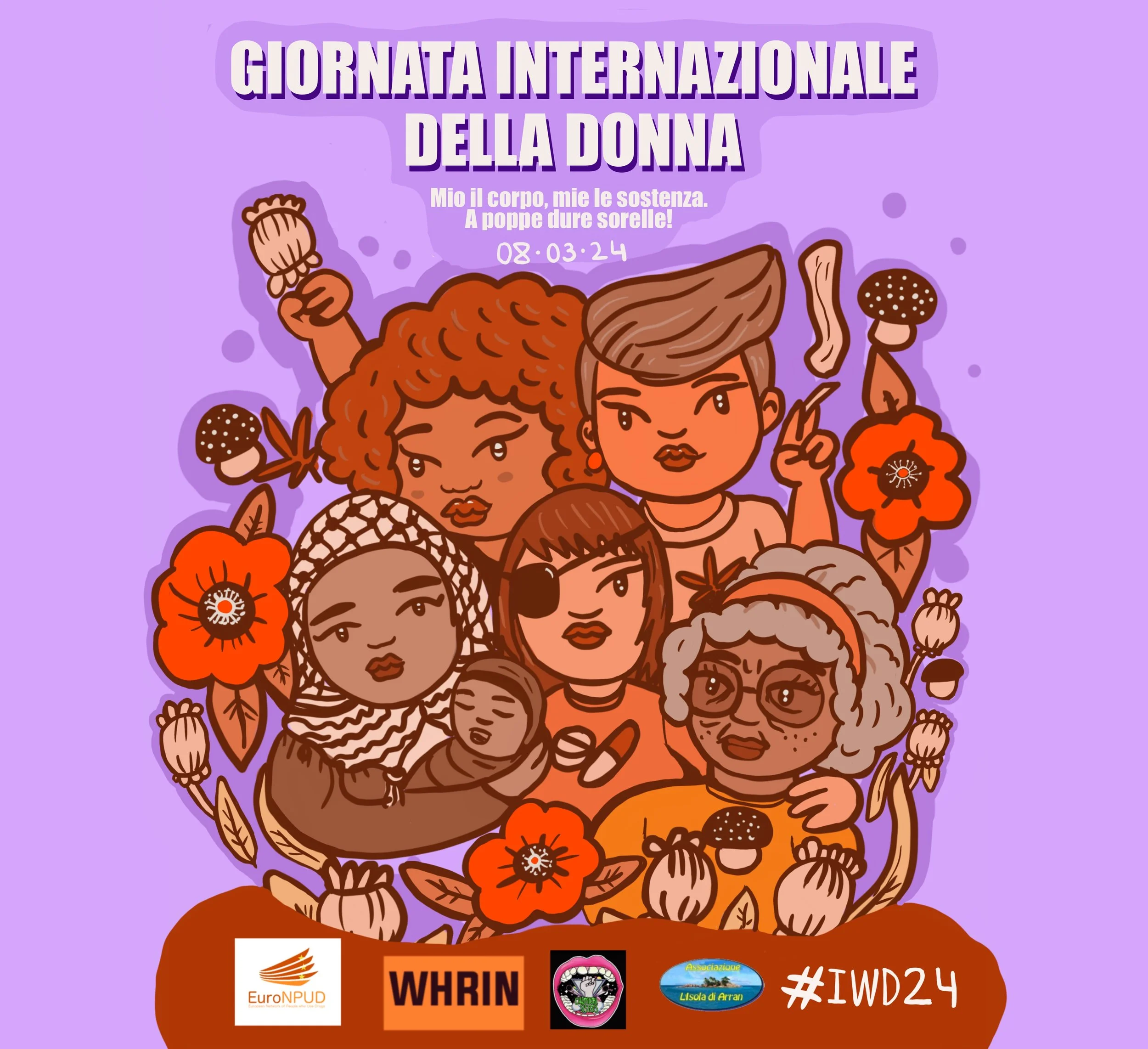 For the International Women’s Day 2024 on March 8, the EuroNPUD SisterWUD has organized a digital campaign collaborating with Women Harm Reduction International Network (WHRIN) in a joint Solidarity Statement and developing a set of social media post
