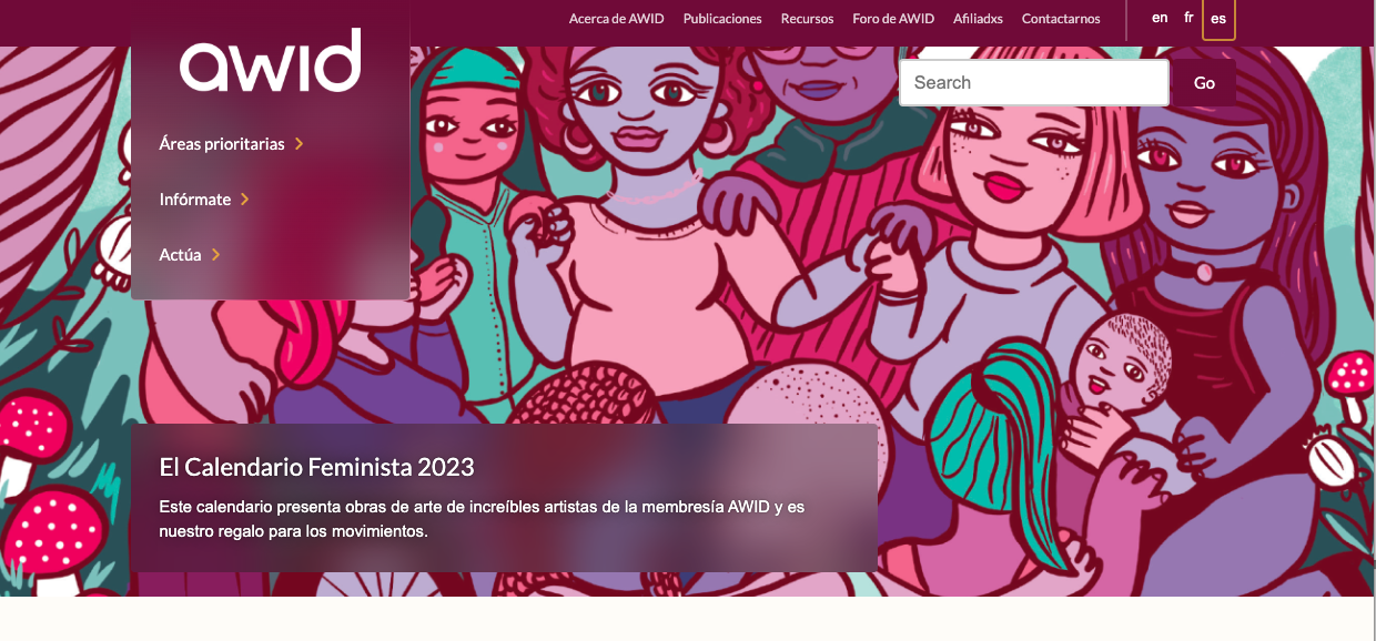 Calendar images for AWID