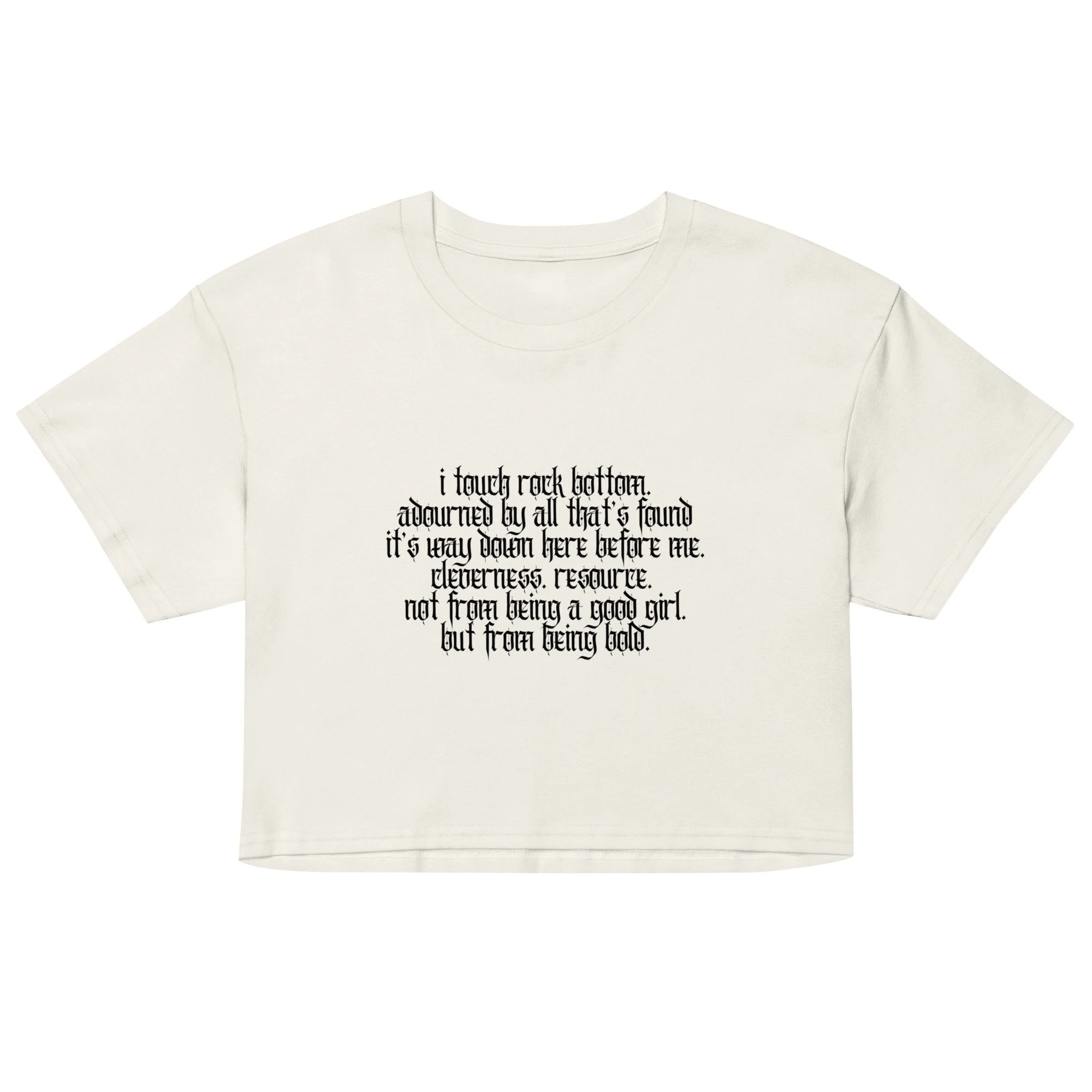 cleverness. resource. crop top