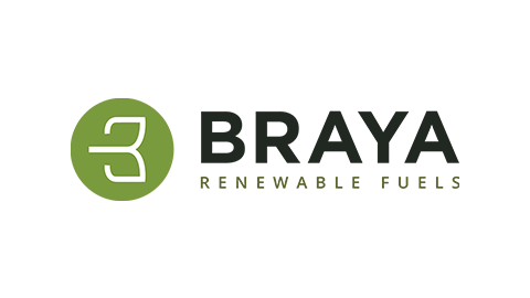 Braya Renewable Fuels logo with a green circle and the number 3 inside, accompanied by the company name in black and green text.