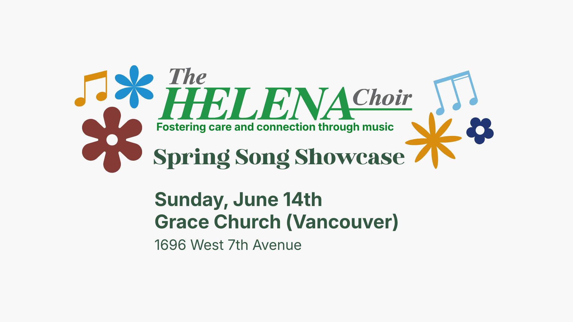 Helena Choir Spring Concert - June 14 - Invitation