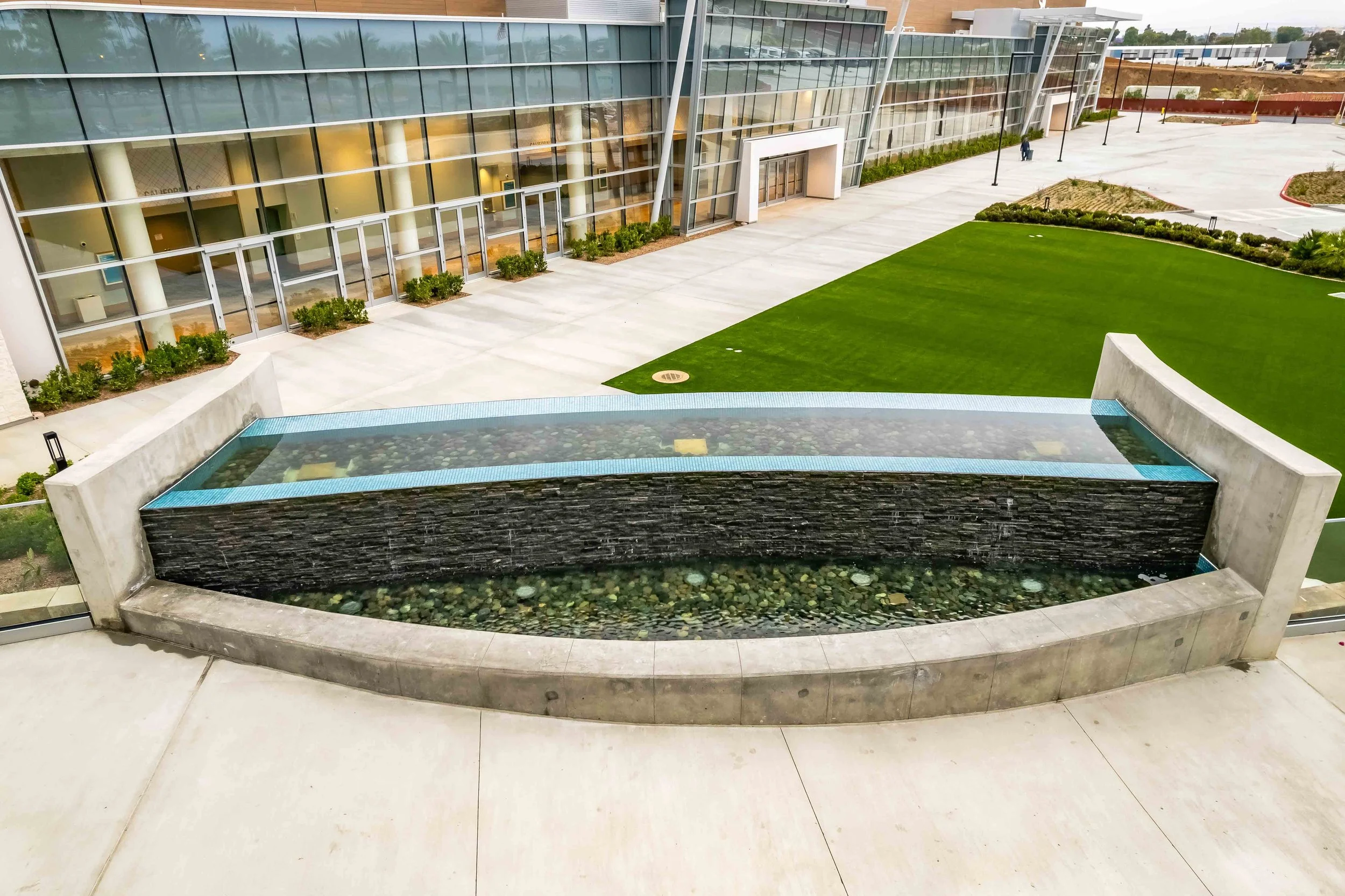 Exterior Landscape Area Fountain