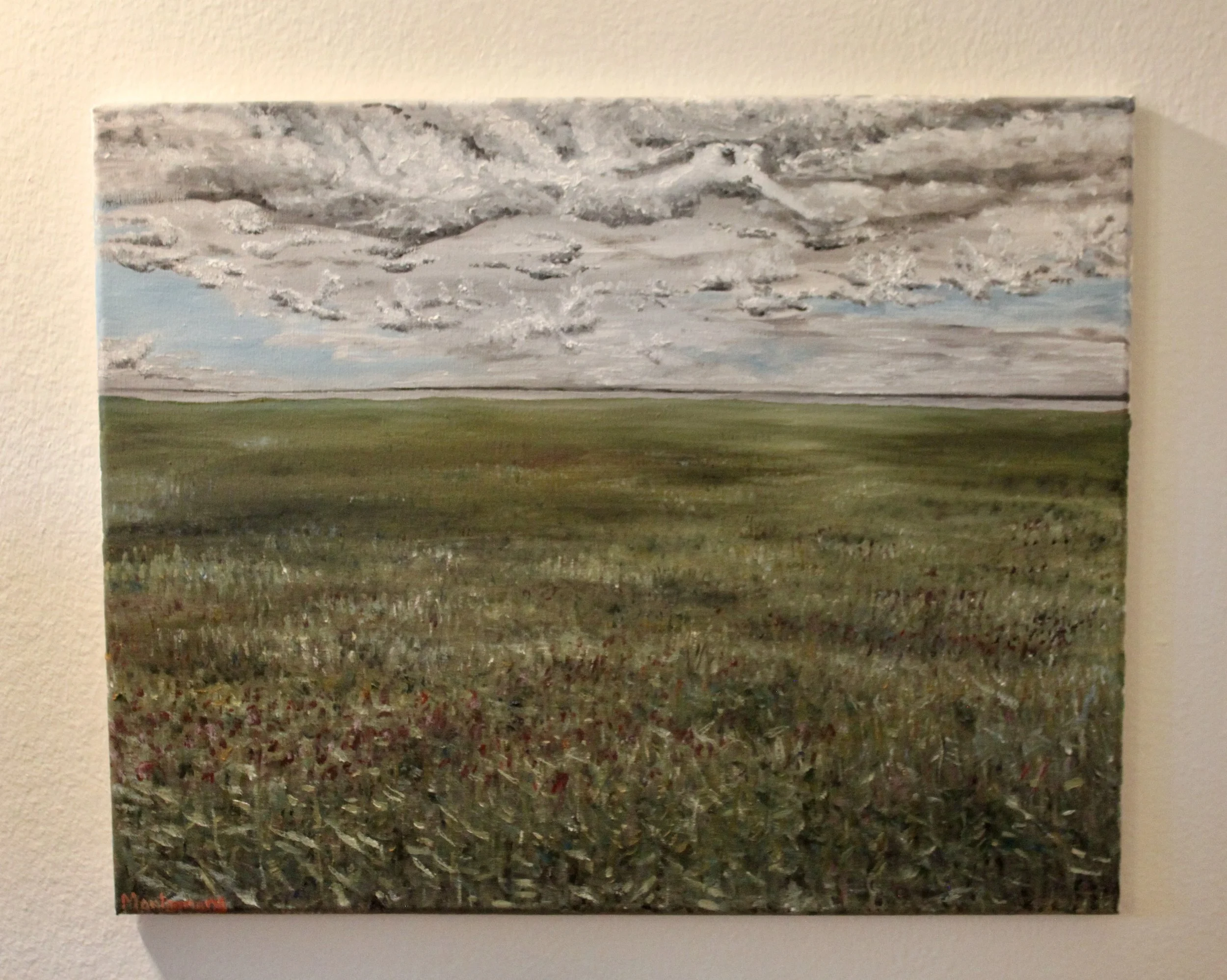 "The grasses of Võrtsjärv"   :   Oil on canvas   :   20-by-16 inches   :   Completed 2023