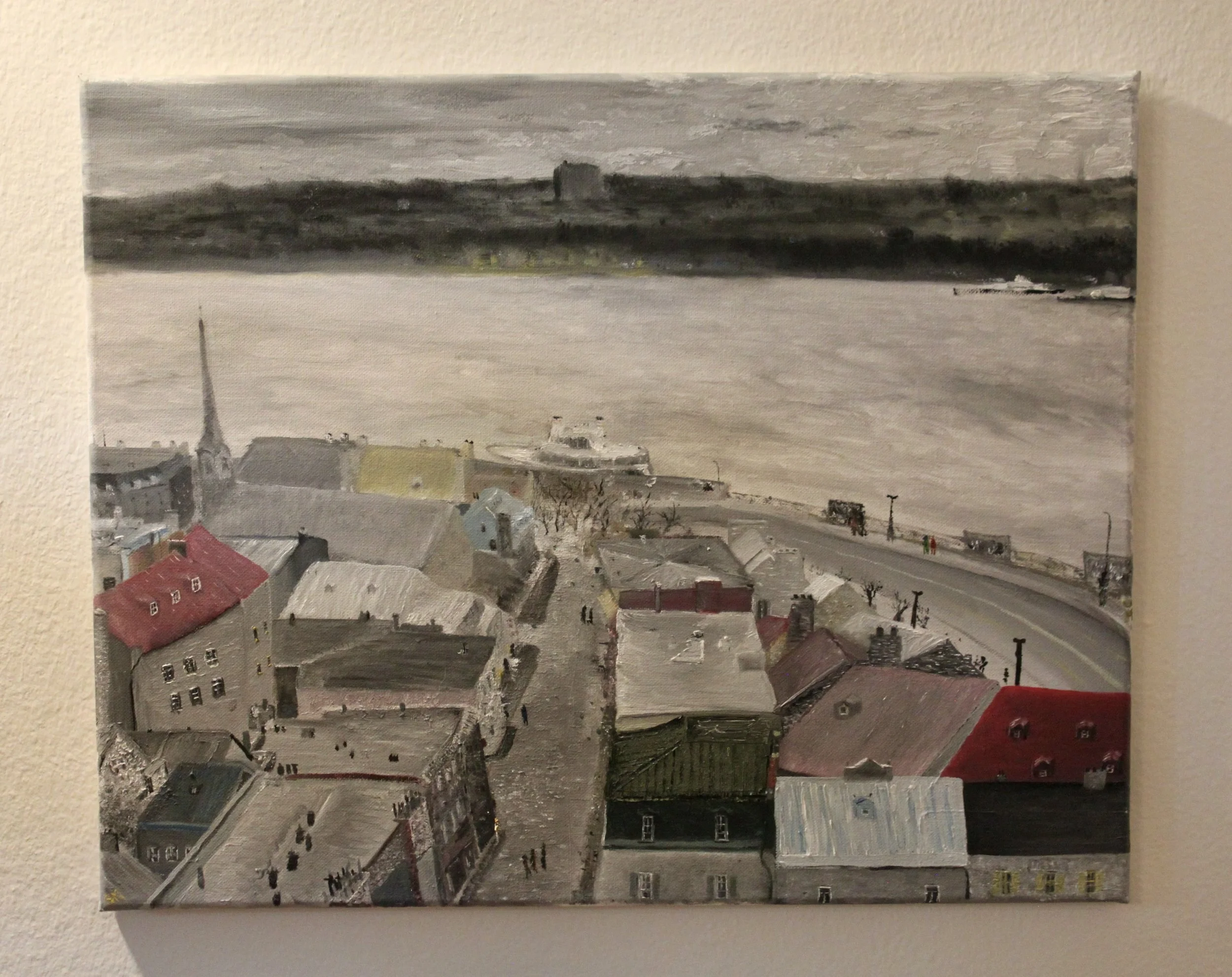 "Spring time along the St. Lawrence"   :   Oil on canvas   :   20-by-16 inches   :   Completed in 2023