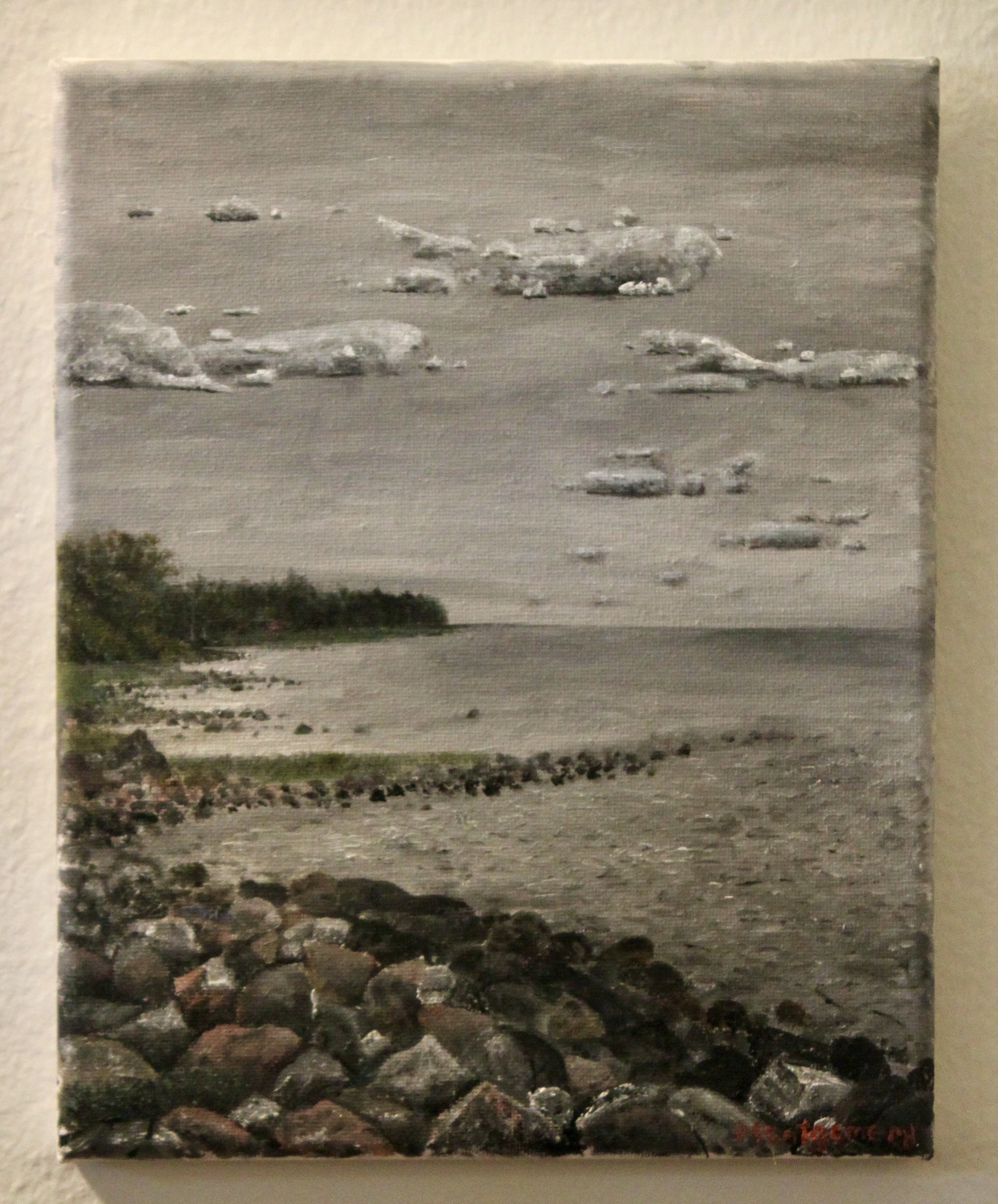 "The rocky shores of Viinistu"   :   Oil on canvas   :   8-by-10 inches   :   Completed 2023