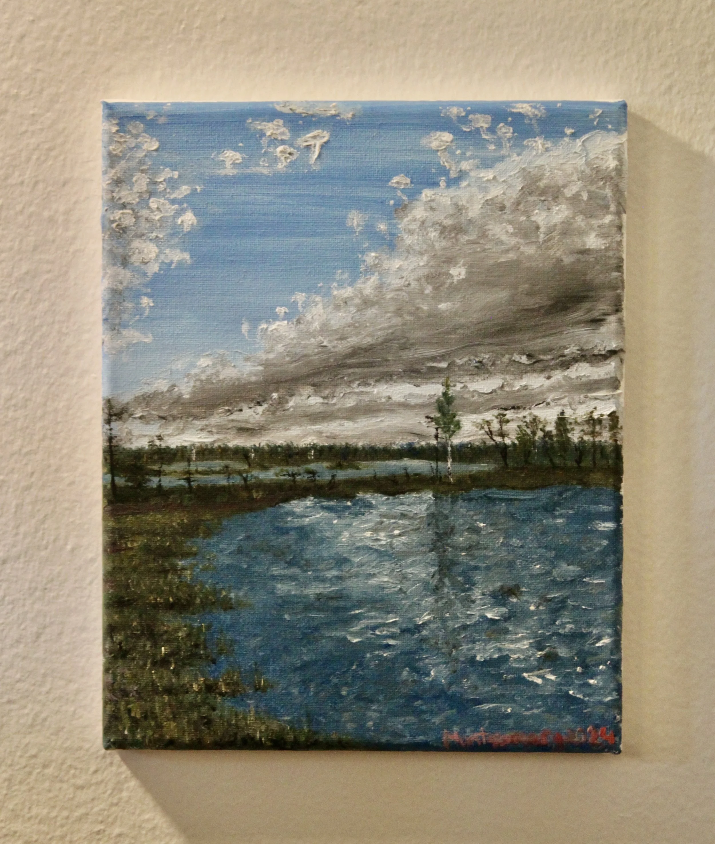 "The pools of Kuresoo"   :   Oil on canvas   :   8-by-10 inches   :   Completed in 2024