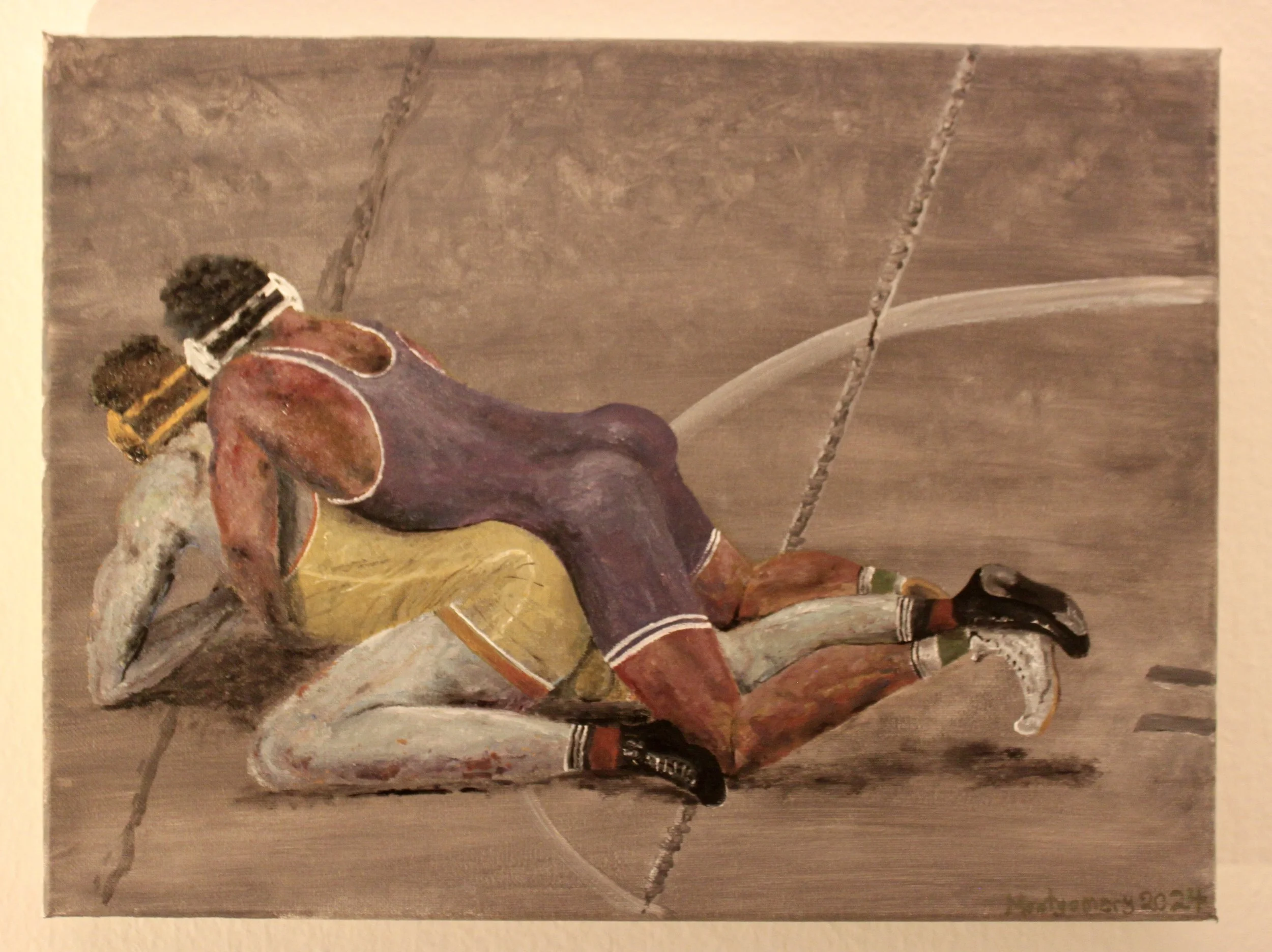 "Riding time"   :   Oil on canvas   :   16-by-12 inches   :   Completed in 2024