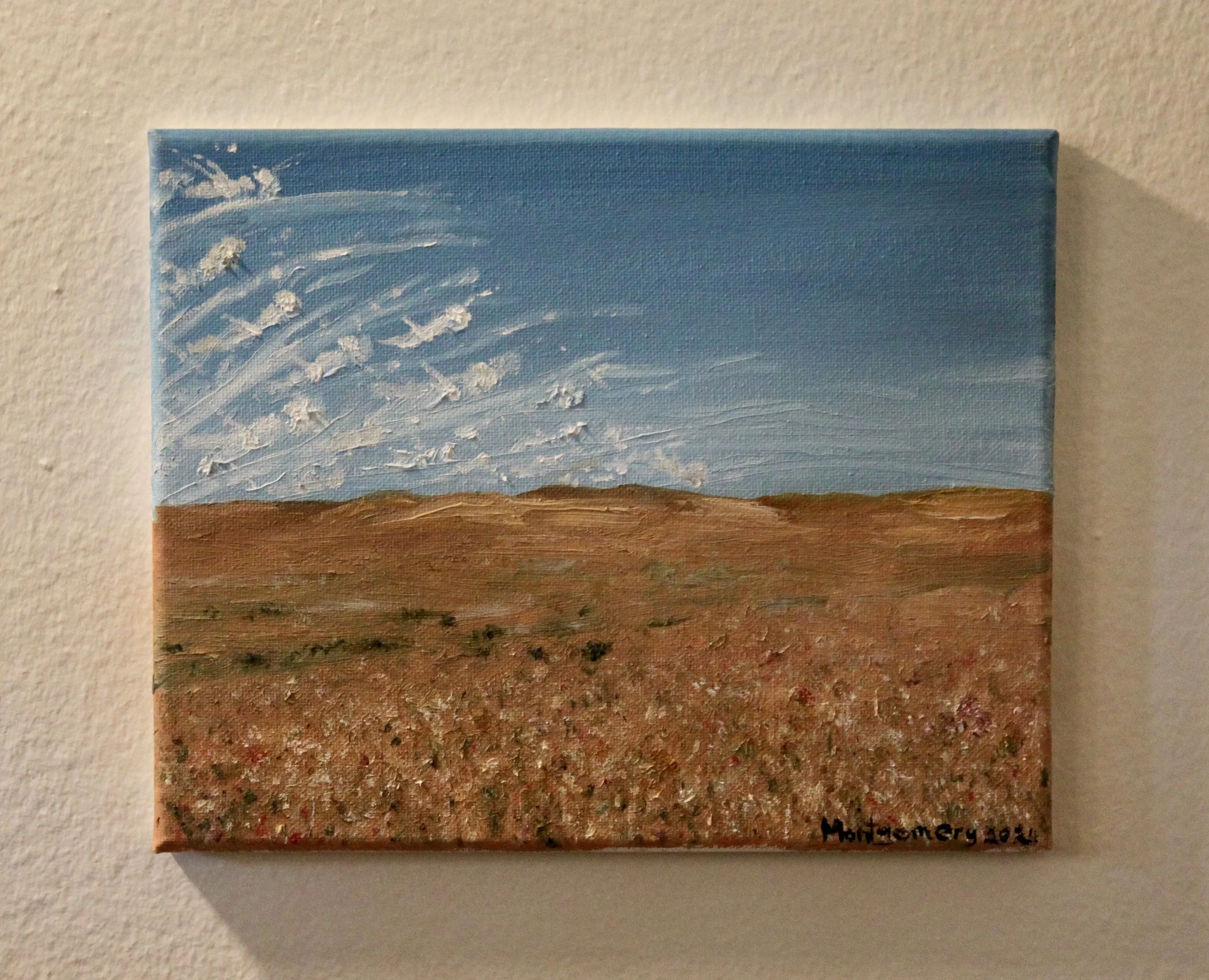 "The plains of summer"   :   Oil on canvas   :   10-by-8 inches   :   Completed 2024
